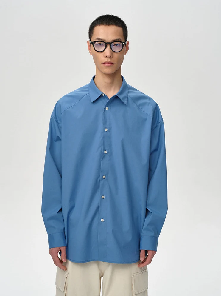 Cross Yoke Cotton Blend Shirt - Image 7