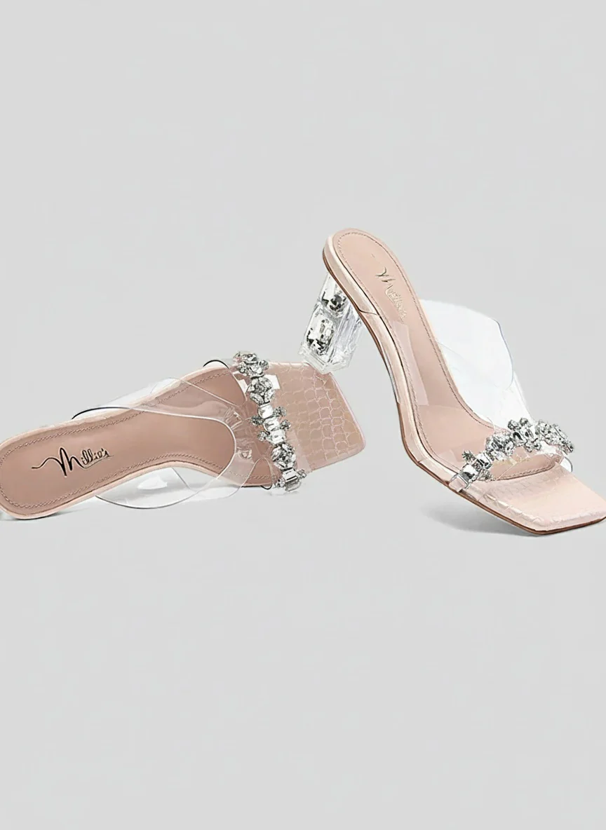 Crystal Strap Block-Heel Mules - Image 3