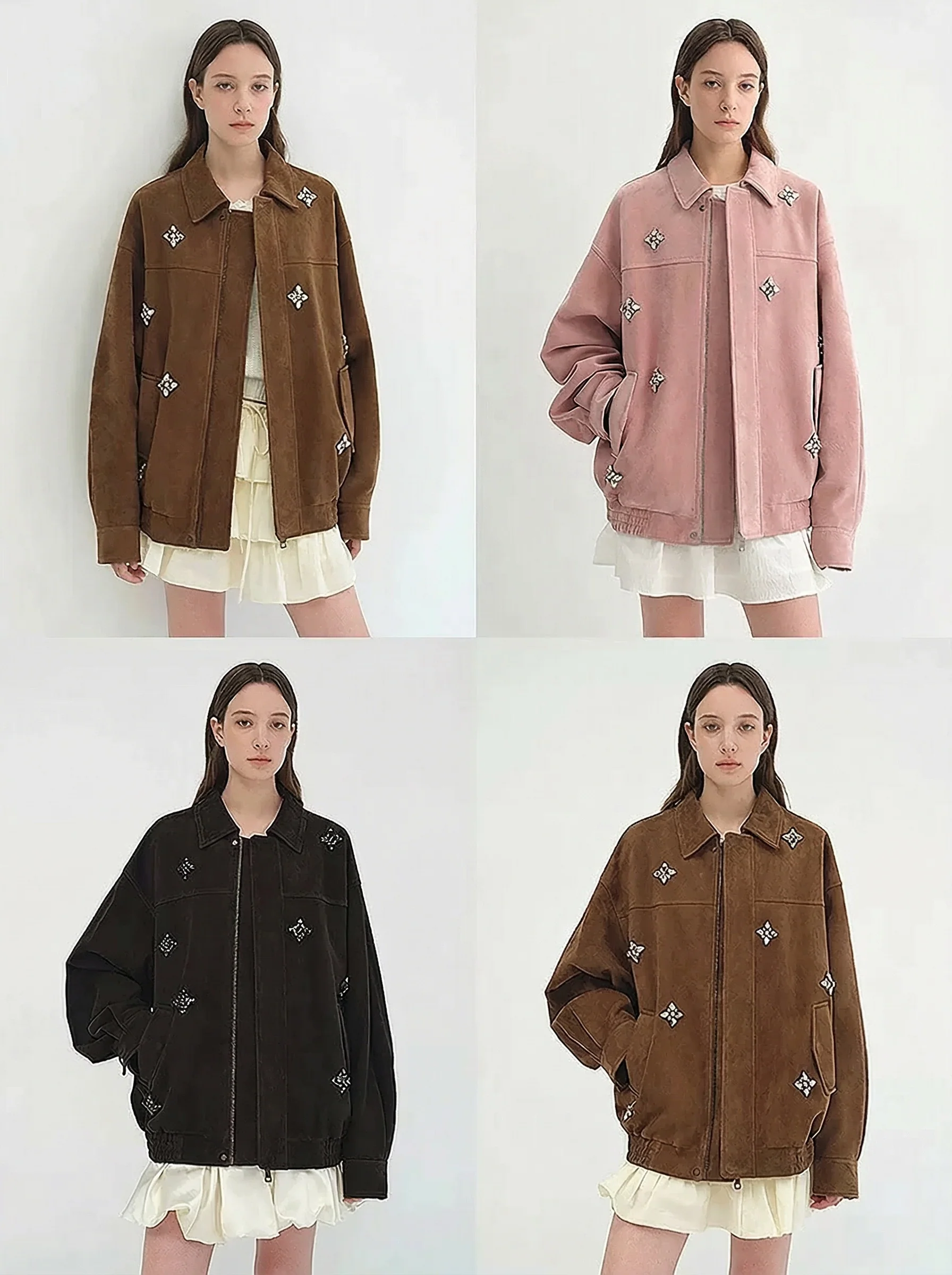 Crystal Top Grain Leather Jacket - Image 2