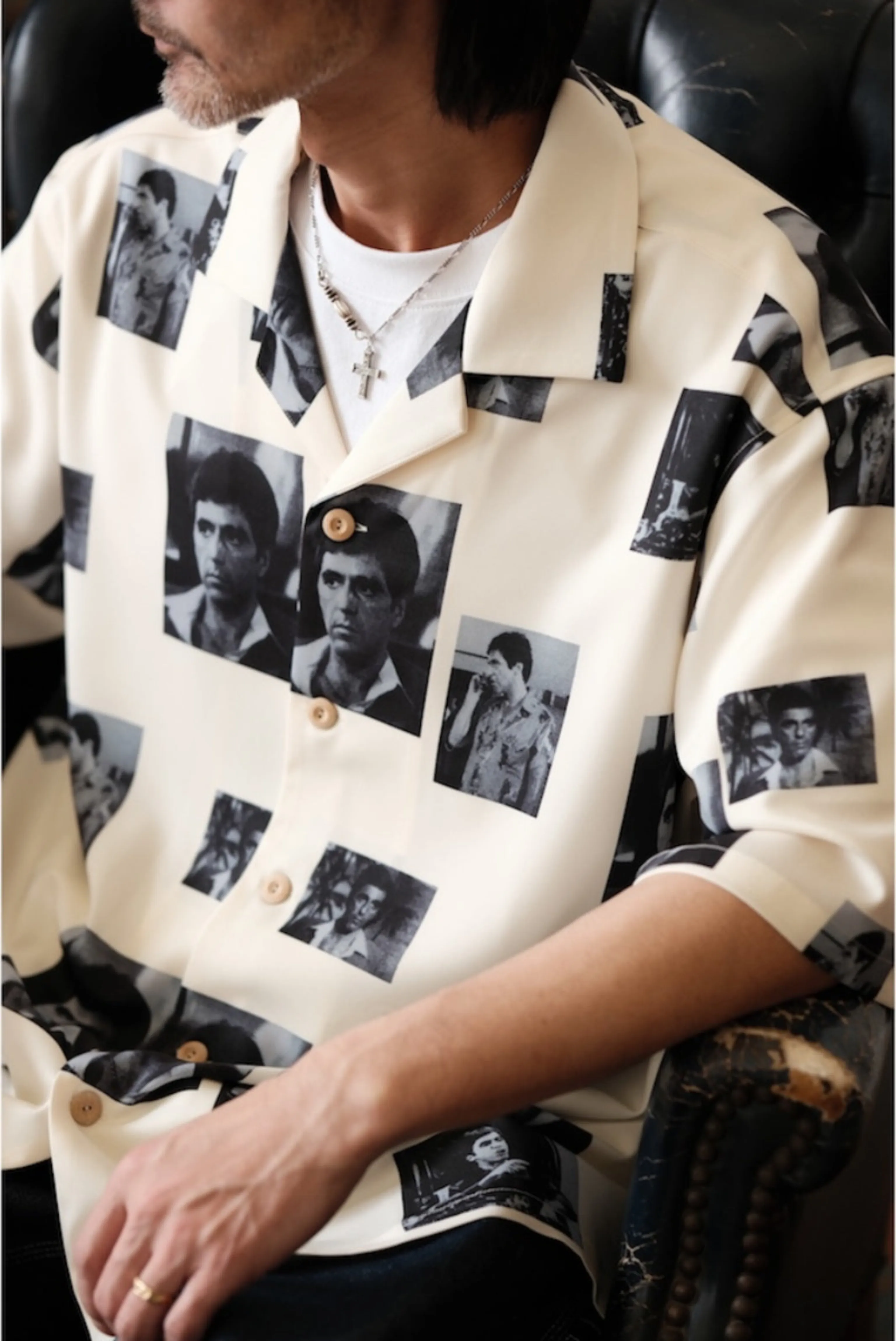 Cuban Collar Movie Print Shirt - Image 3