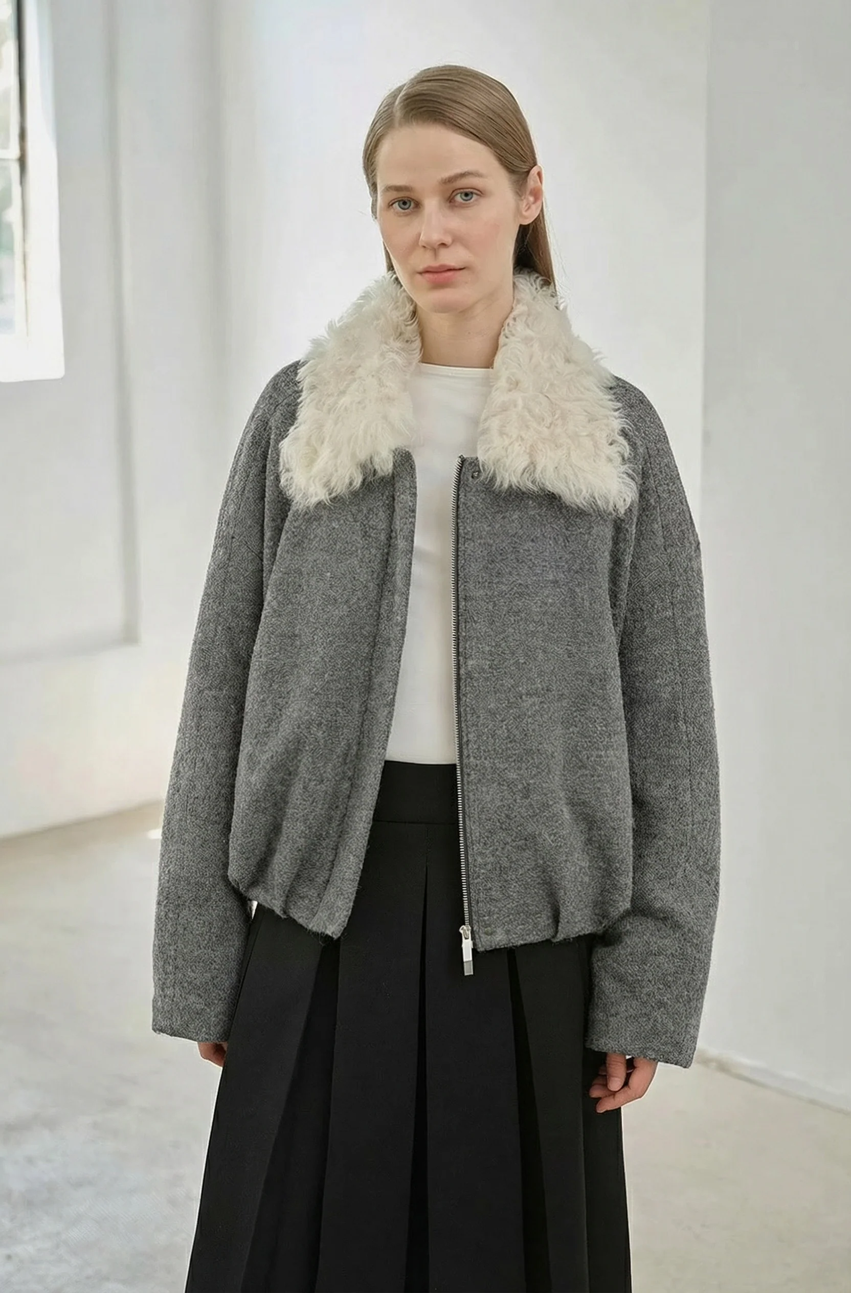 Curly Collar Jacket - Image 4