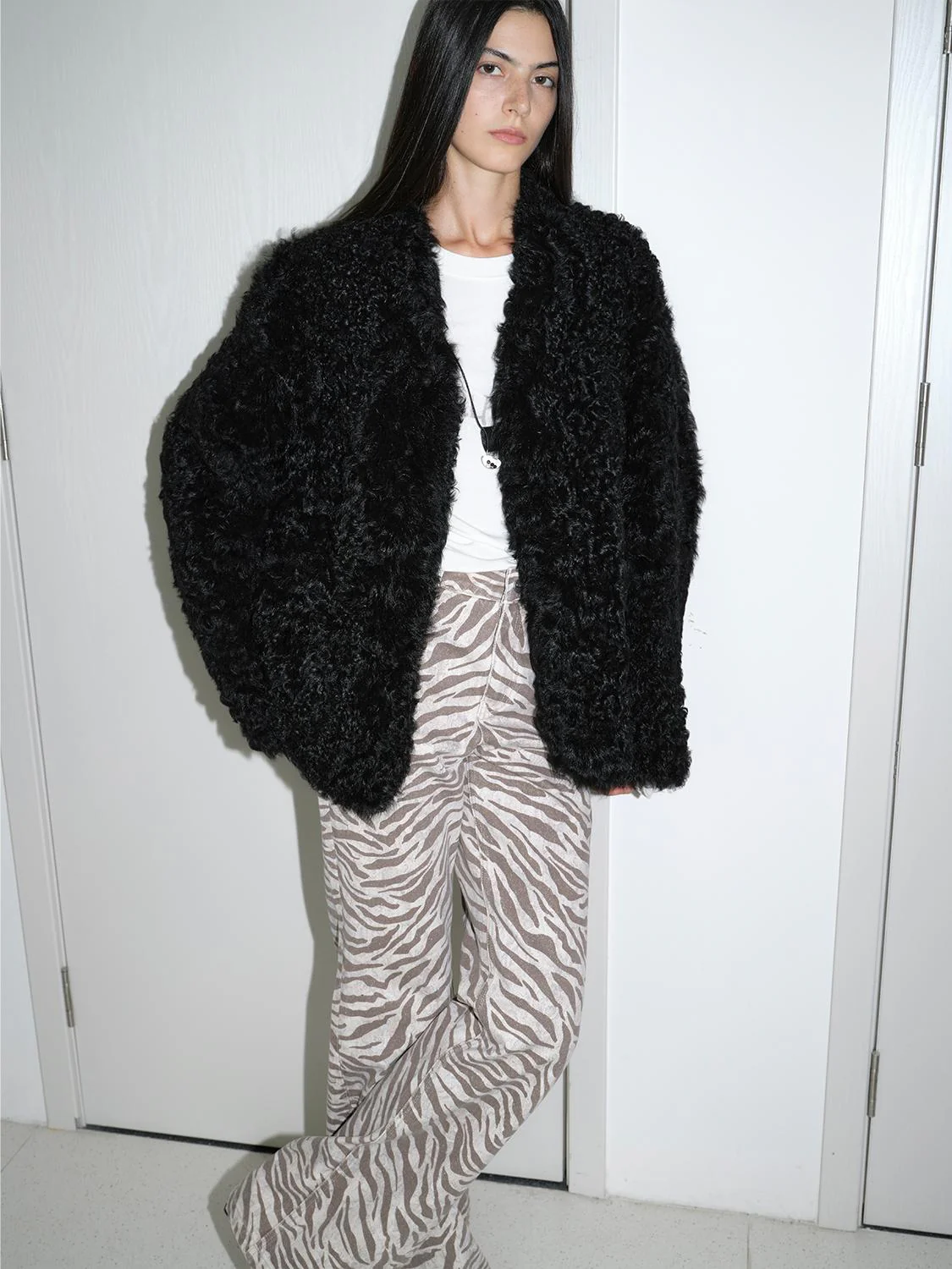 Curly Fur Coat - Image 3