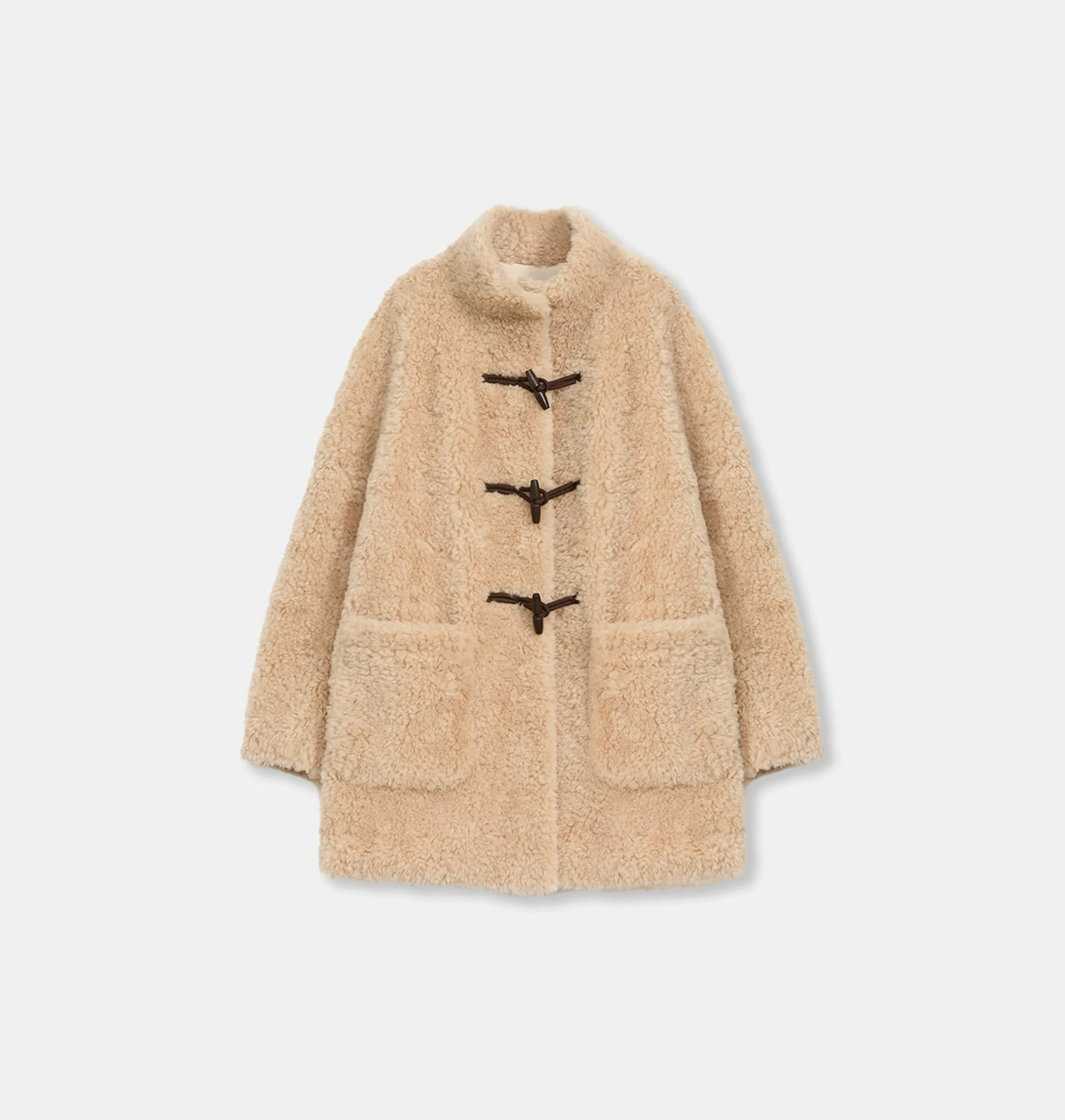 Curly Lambswool Toggle Coat - Image 7