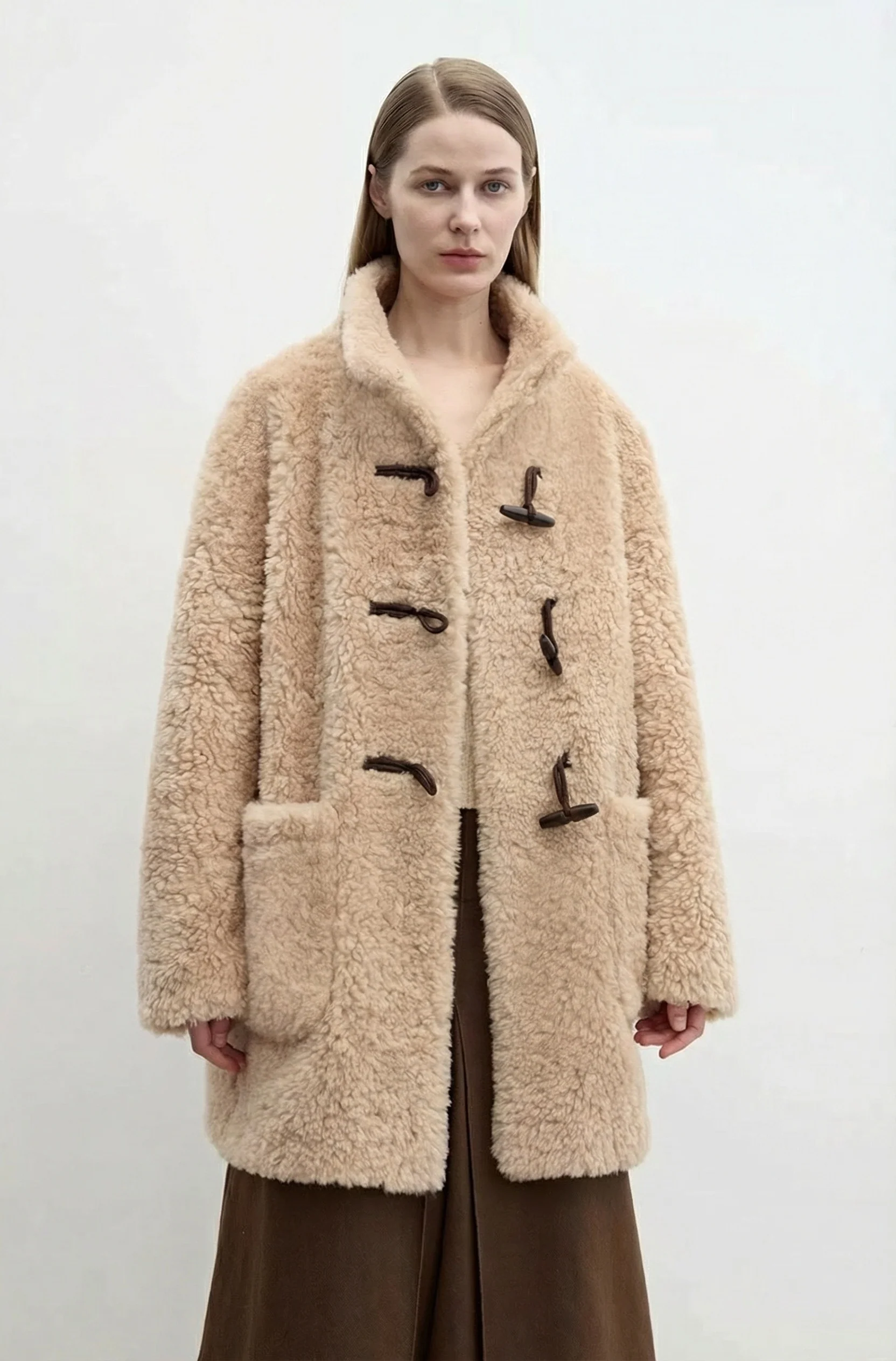 Curly Pile Toggle Coat - Image 3