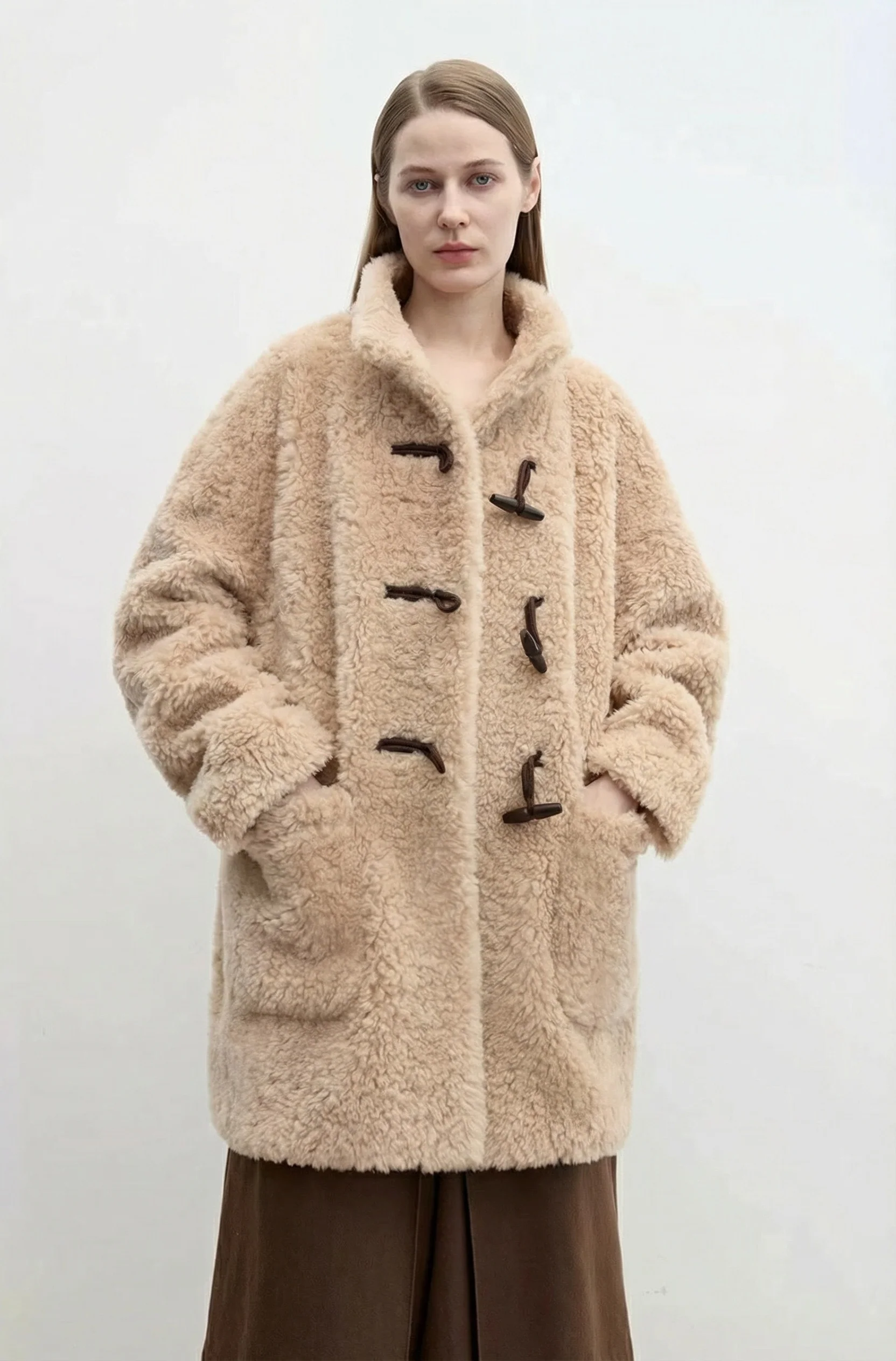 Curly Pile Toggle Coat - Image 4