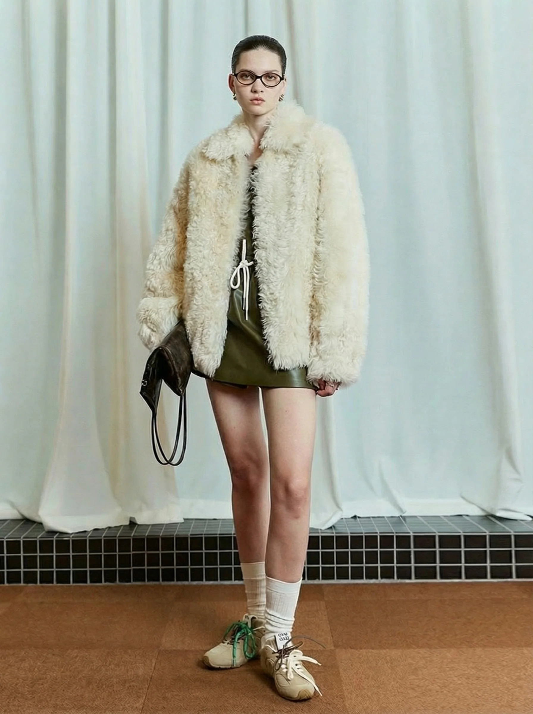 Curly Shearling Jacket - Image 4