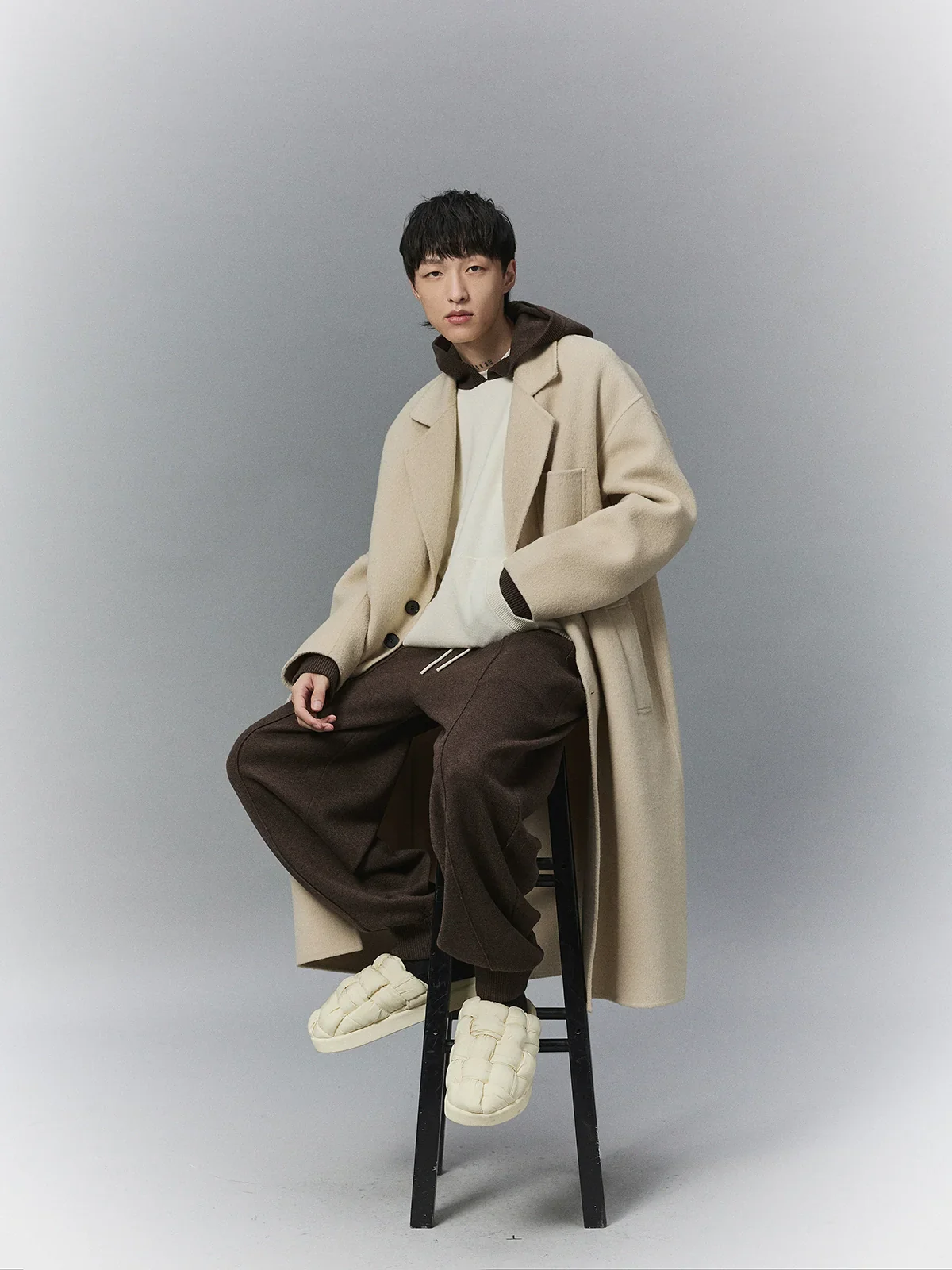 Custom-Dyed Long Overcoat - Image 2