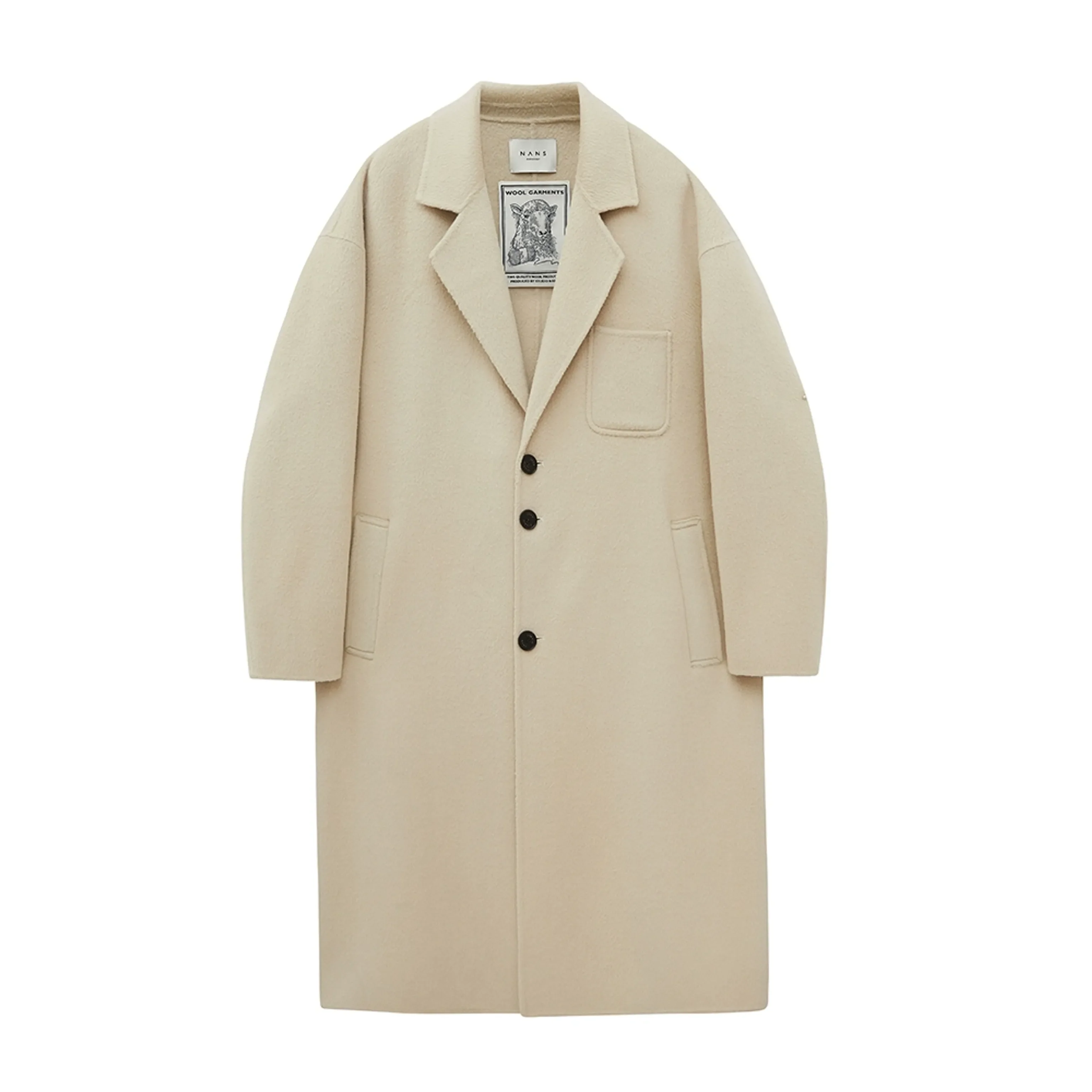 Custom-Dyed Long Overcoat - Image 7