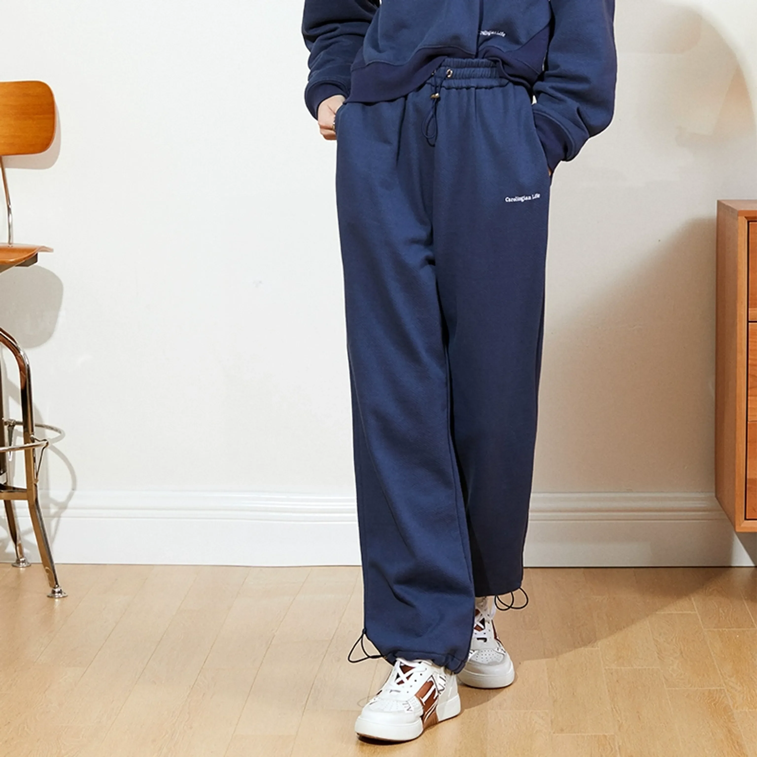 Custom-Woven Cotton Loungewear Set - Image 7