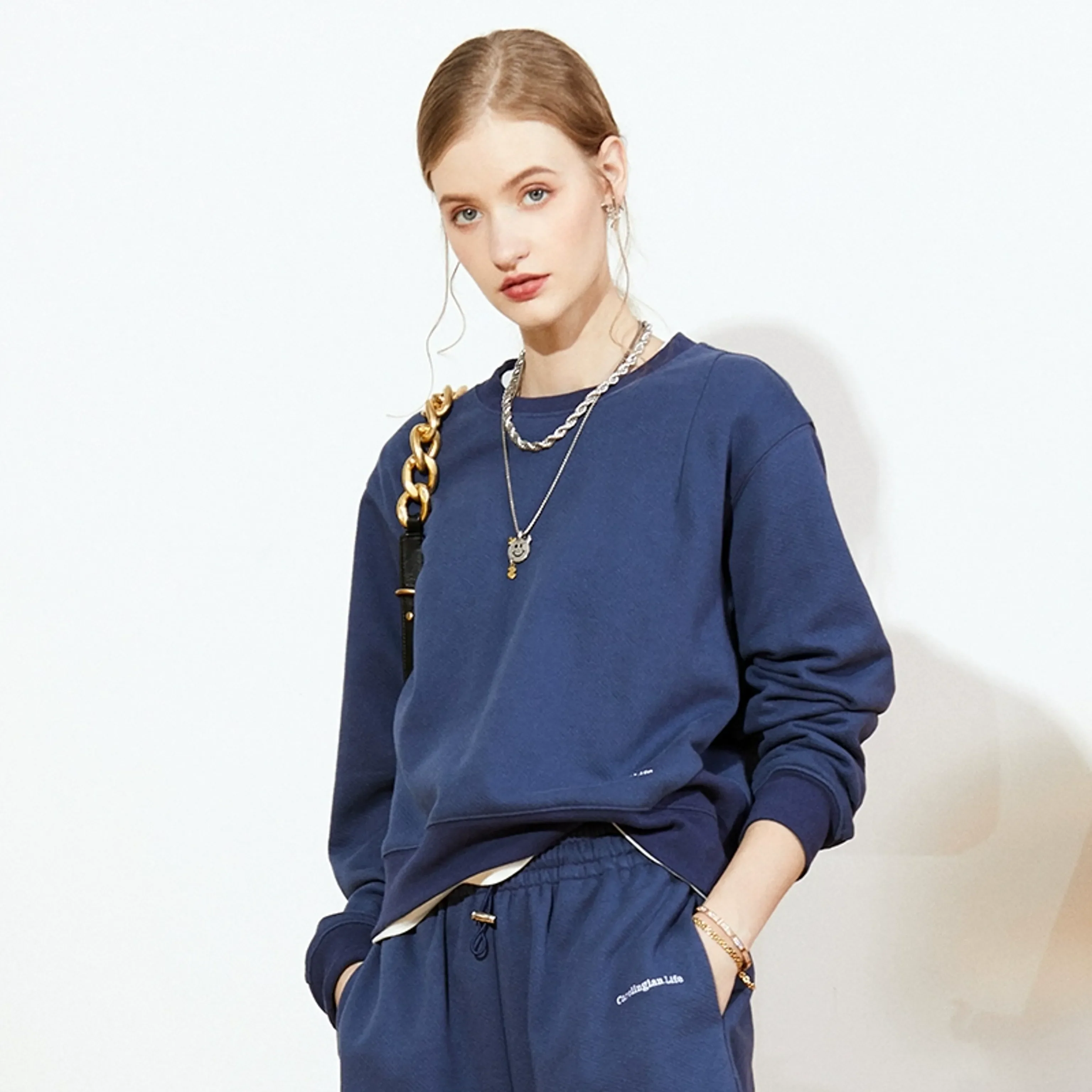 Custom-Woven Cotton Loungewear Set - Image 8
