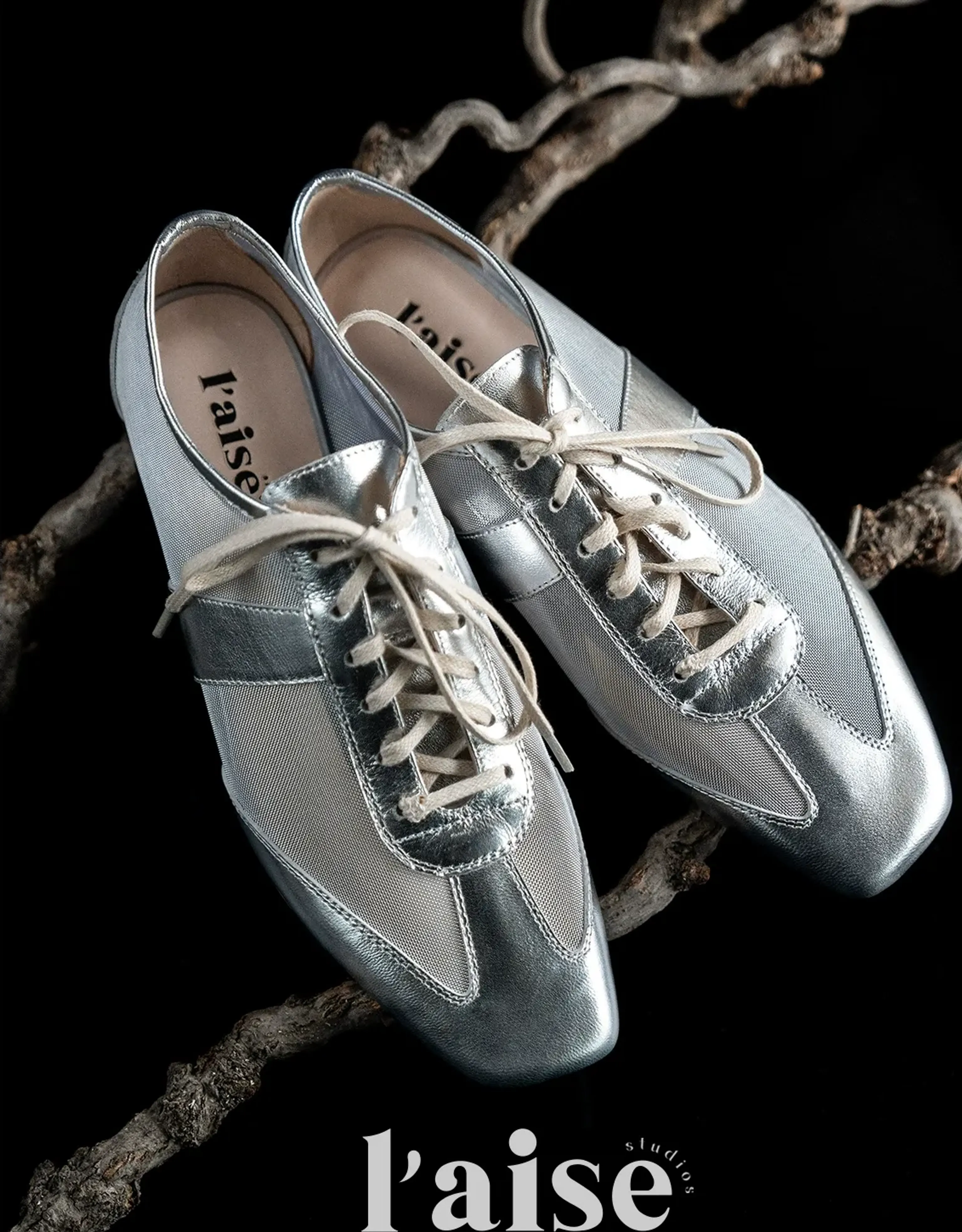 Cyber Tulle Oxford Flats - Image 4
