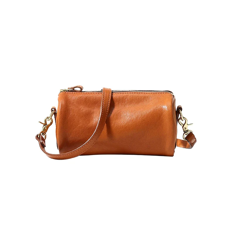 Cylindrical Leather Bag - Image 2