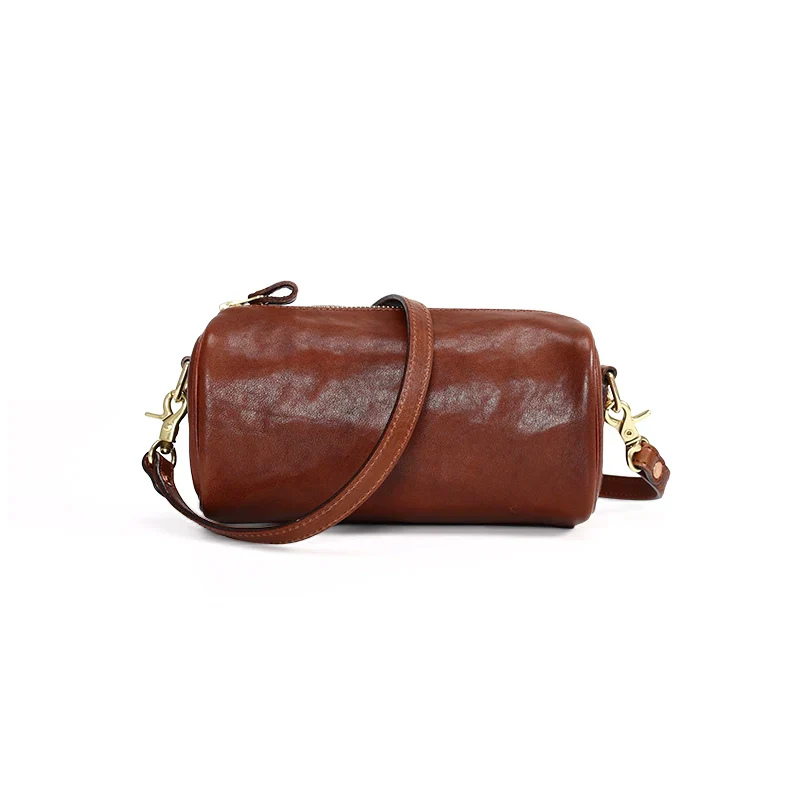 Cylindrical Leather Bag - Image 4
