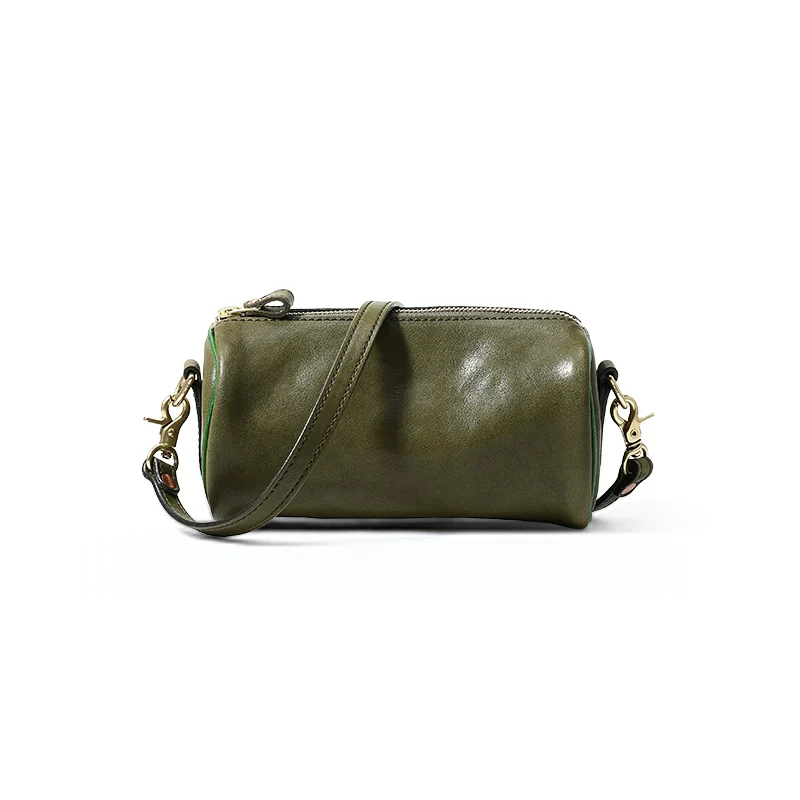 Cylindrical Leather Bag - Image 5
