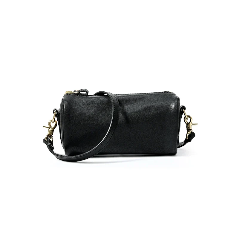 Cylindrical Leather Bag - Image 6
