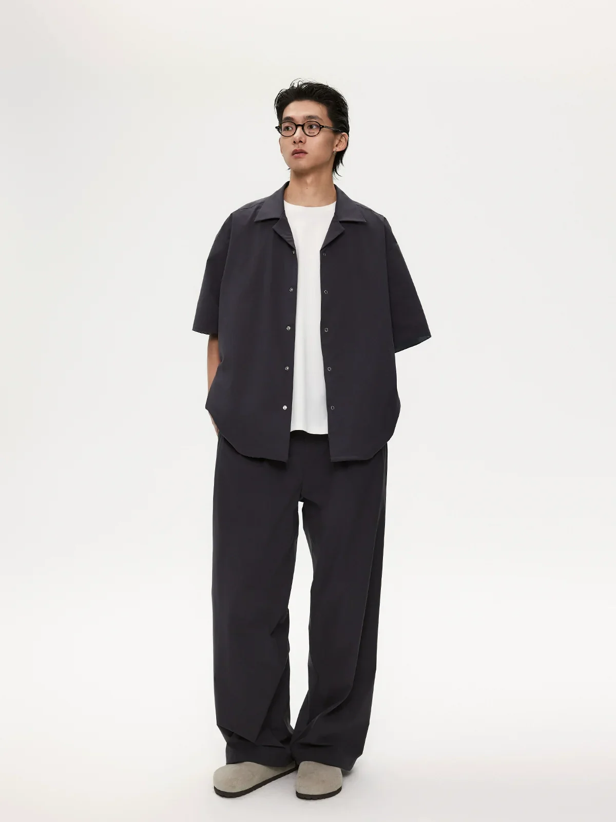 Dark Blue Glacier Casual Pants