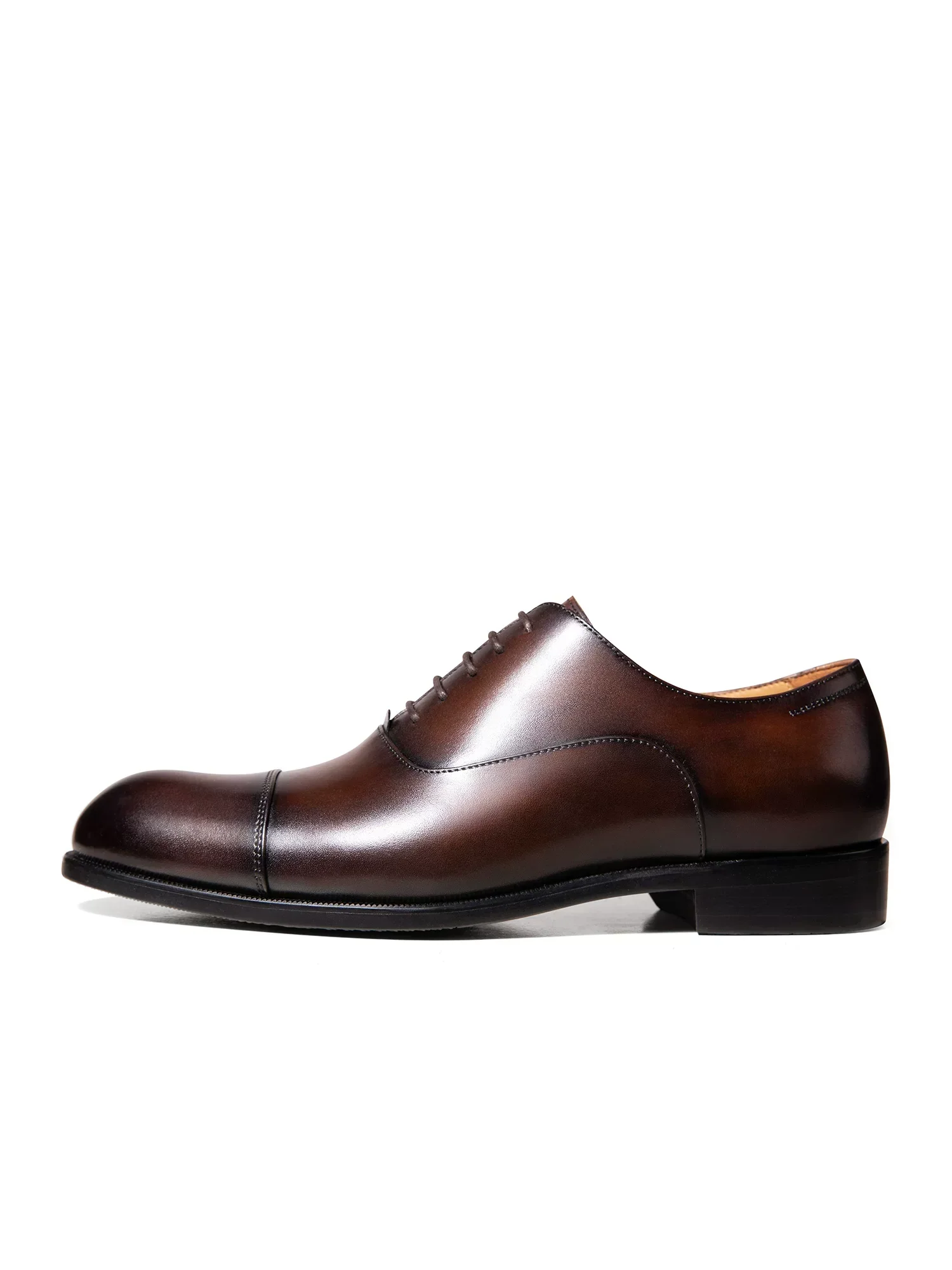 Dark Brown Cap-Toe Oxford - Image 2