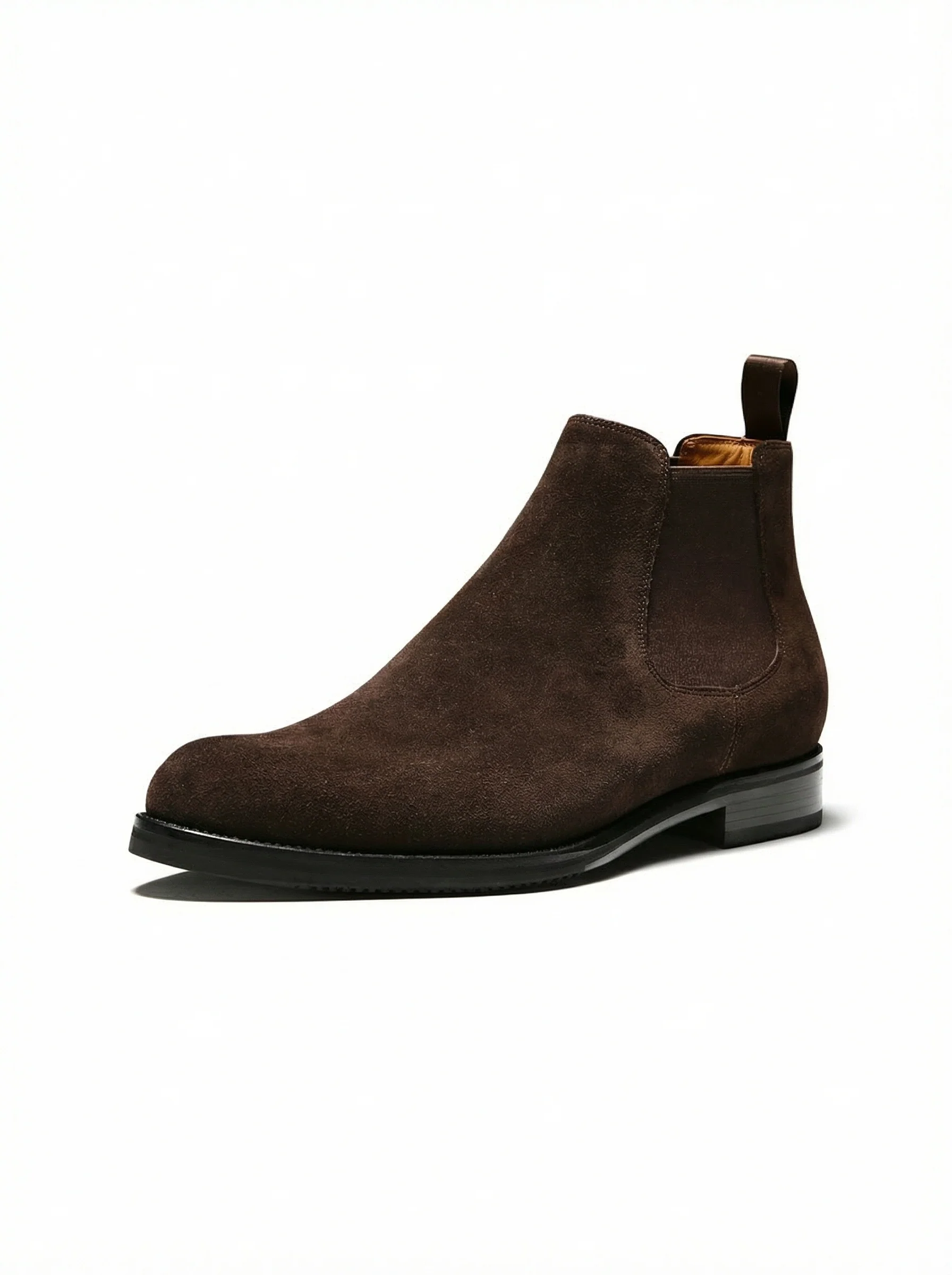 Dark Brown Suede Chelsea Boots - Image 2