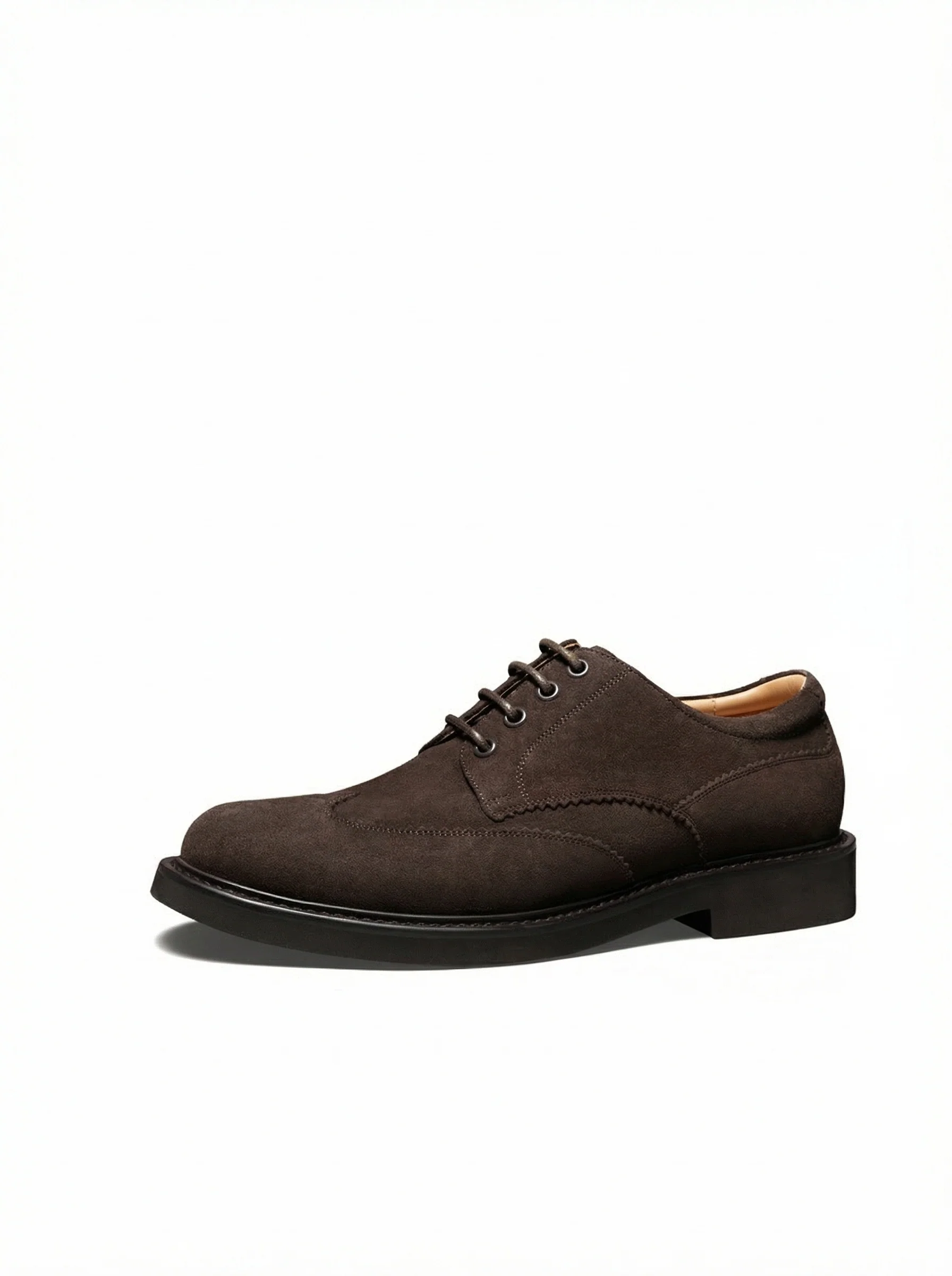 Dark Brown Suede Derby - Image 5