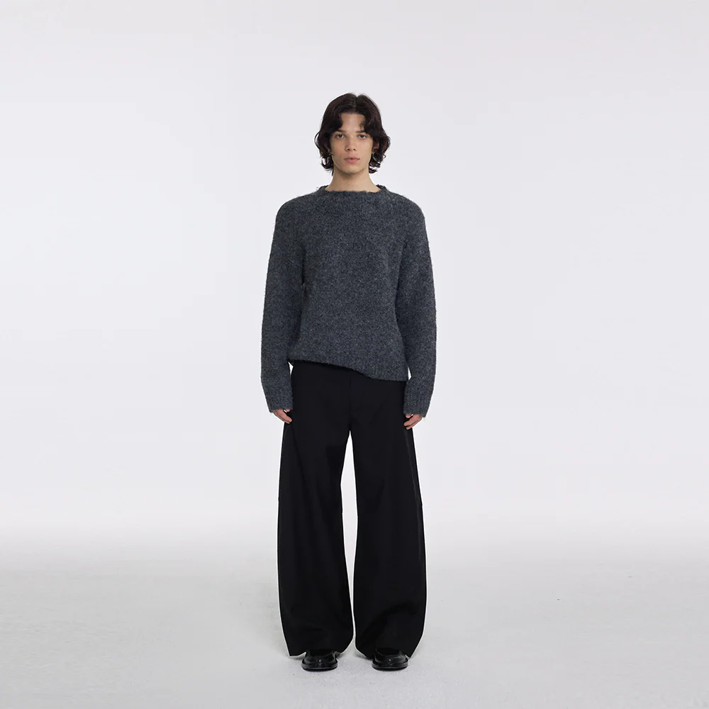 Dark Grey Wool Sweater - Image 2