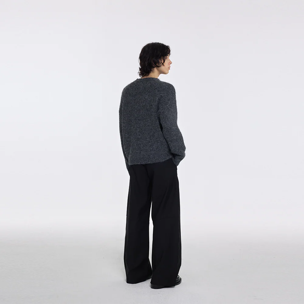 Dark Grey Wool Sweater - Image 4