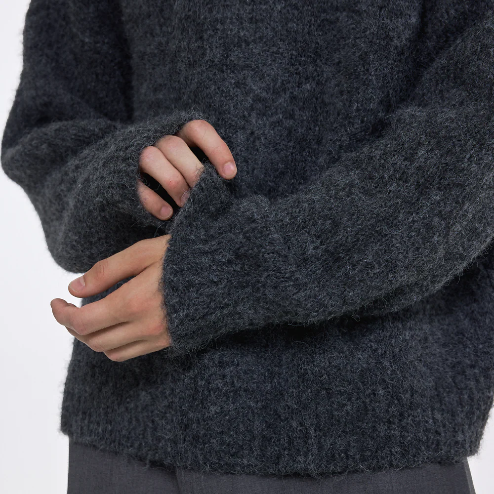 Dark Grey Wool Sweater - Image 5