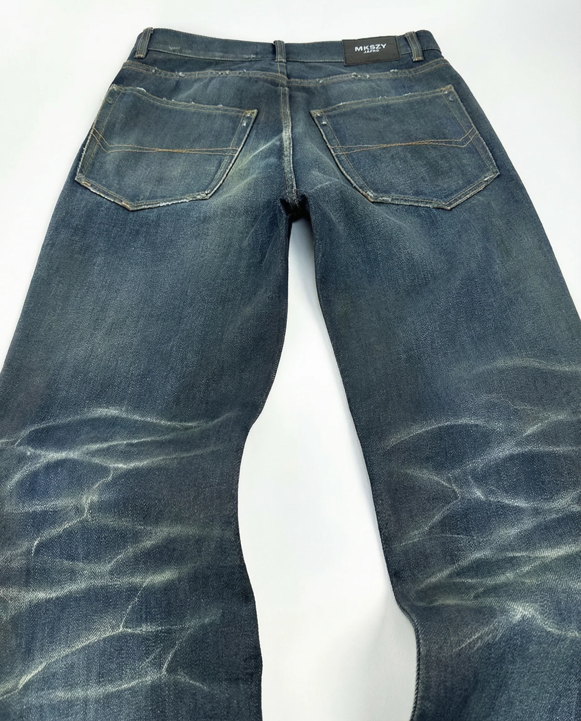 Deep Indigo 14.5oz Relaxed Straight Jeans - Image 6