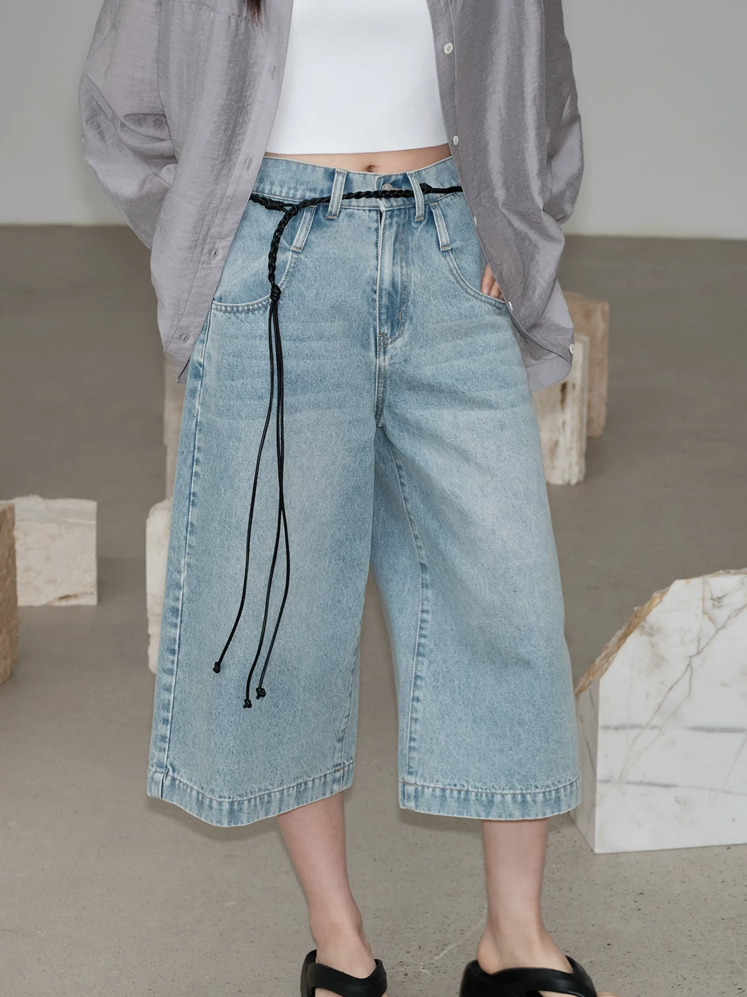 Denim Culottes - Image 4