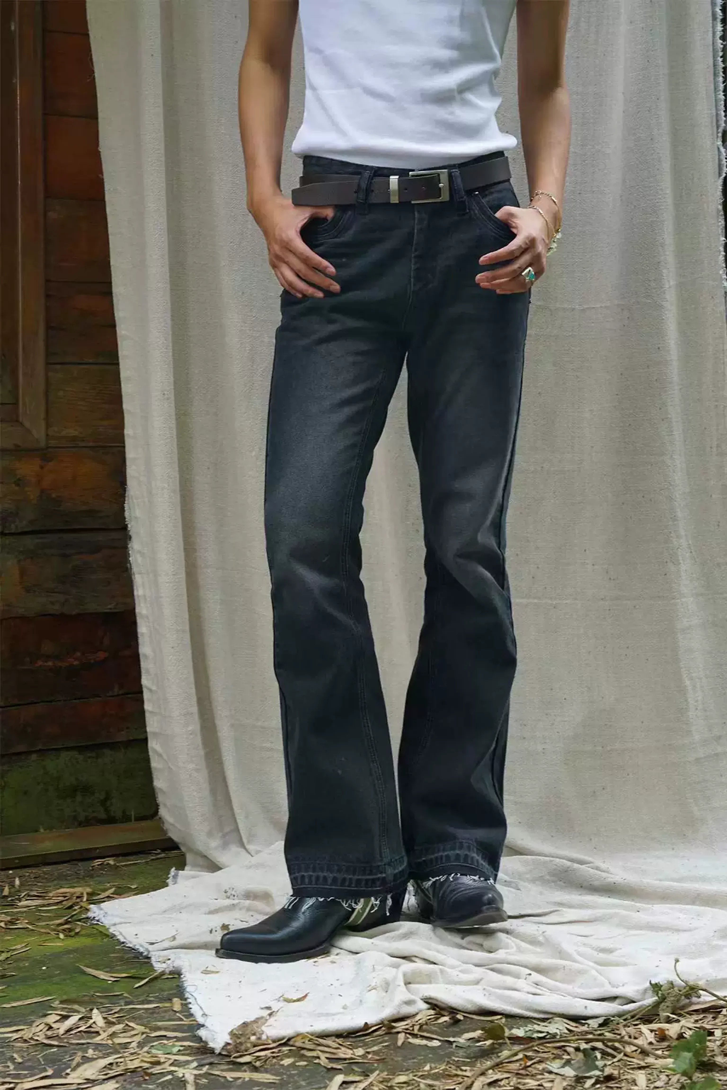 Denim Flare Jeans - Image 5
