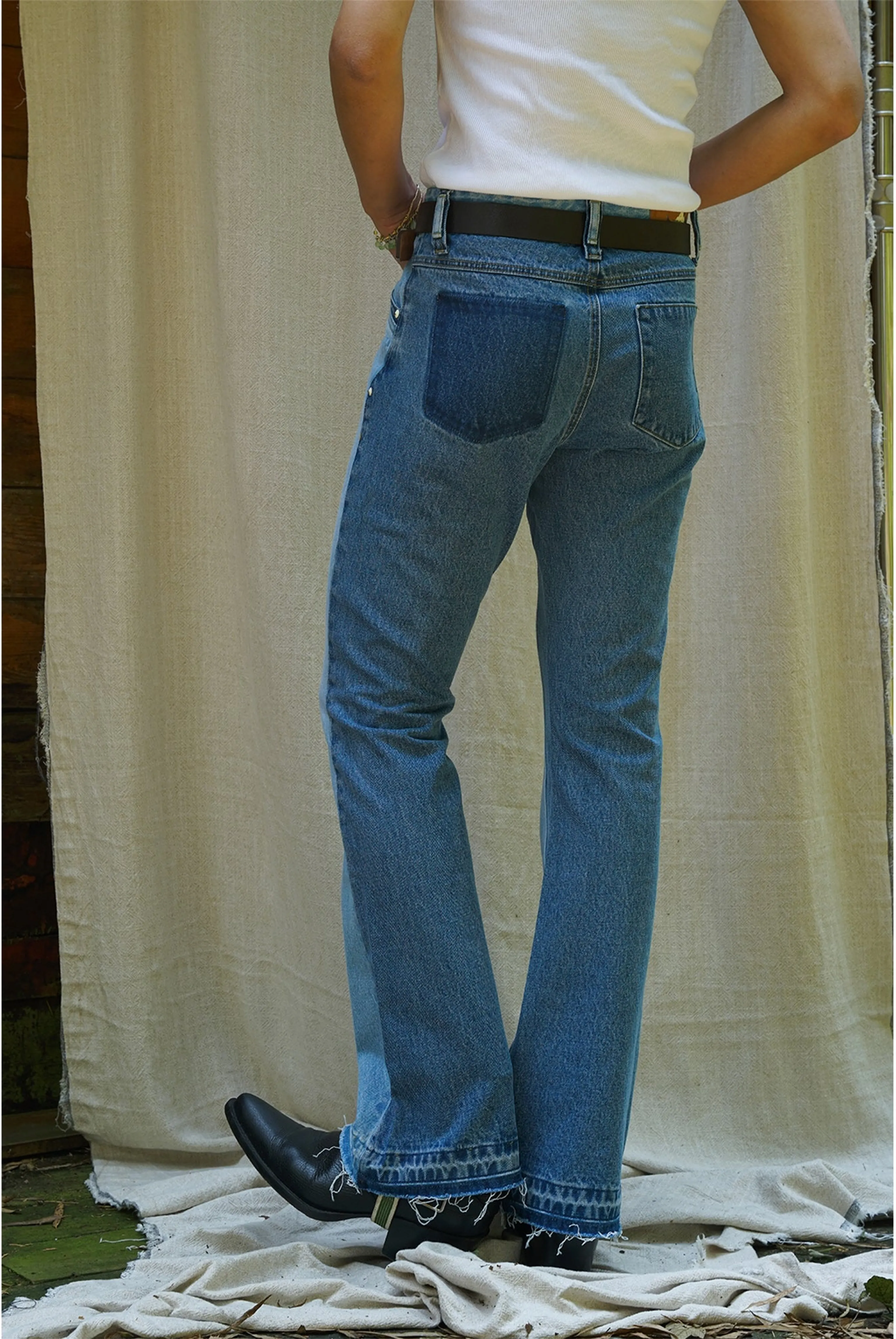 Denim Flare Jeans - Image 7