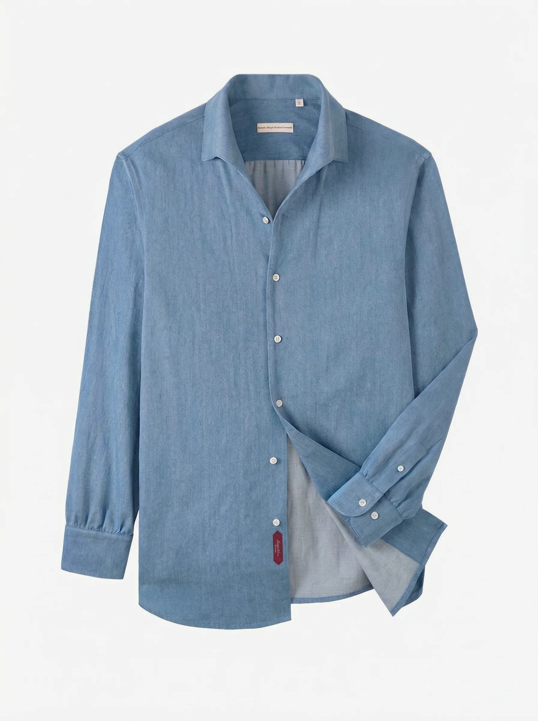 Denim One-Piece Collar Shirt - Image 6