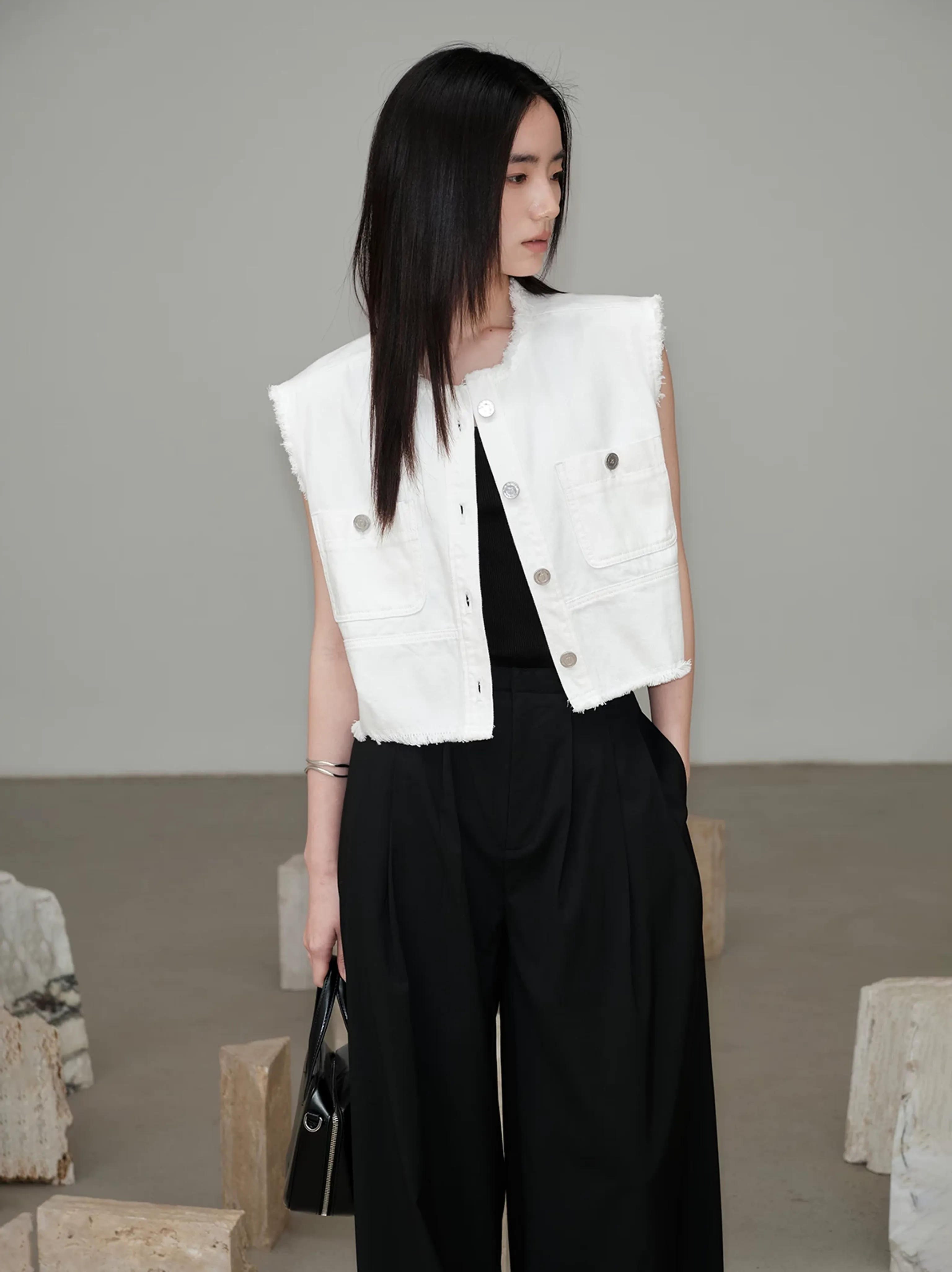 Denim Vest and Skirt Set - Image 5