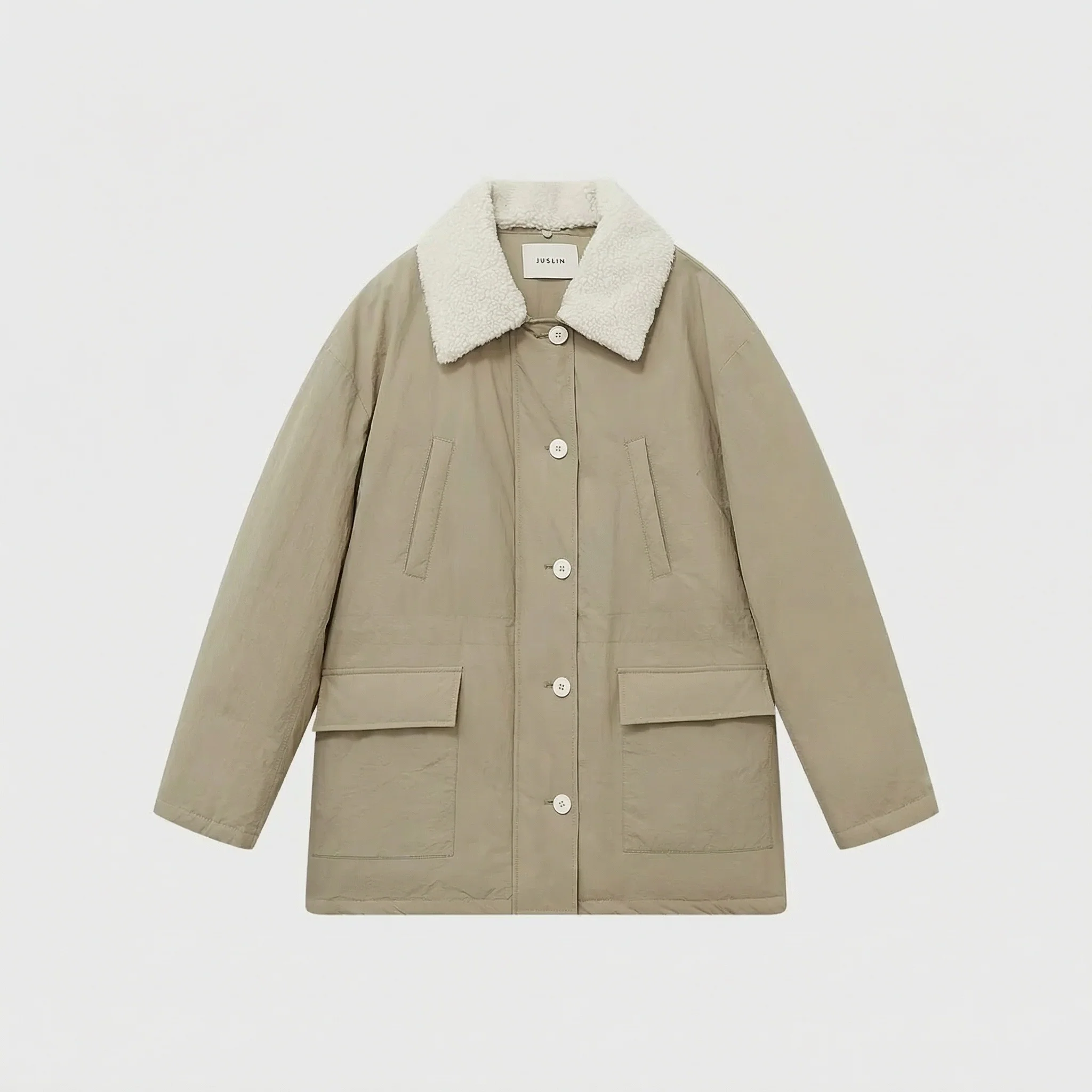 Detachable Collar Down Parka - Image 8