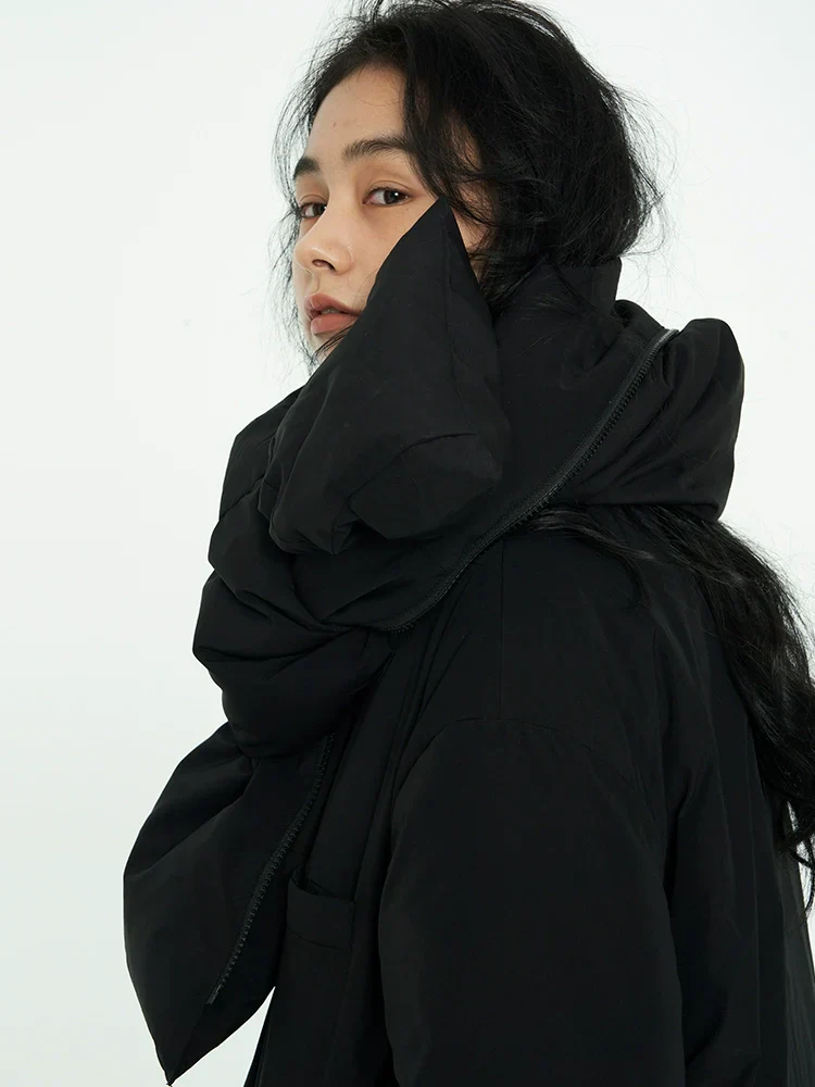 Detachable Hem Quilted Down Coat - Image 2