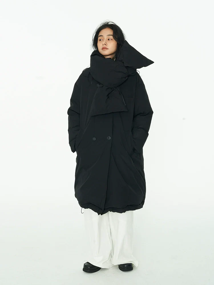Detachable Hem Quilted Down Coat - Image 3