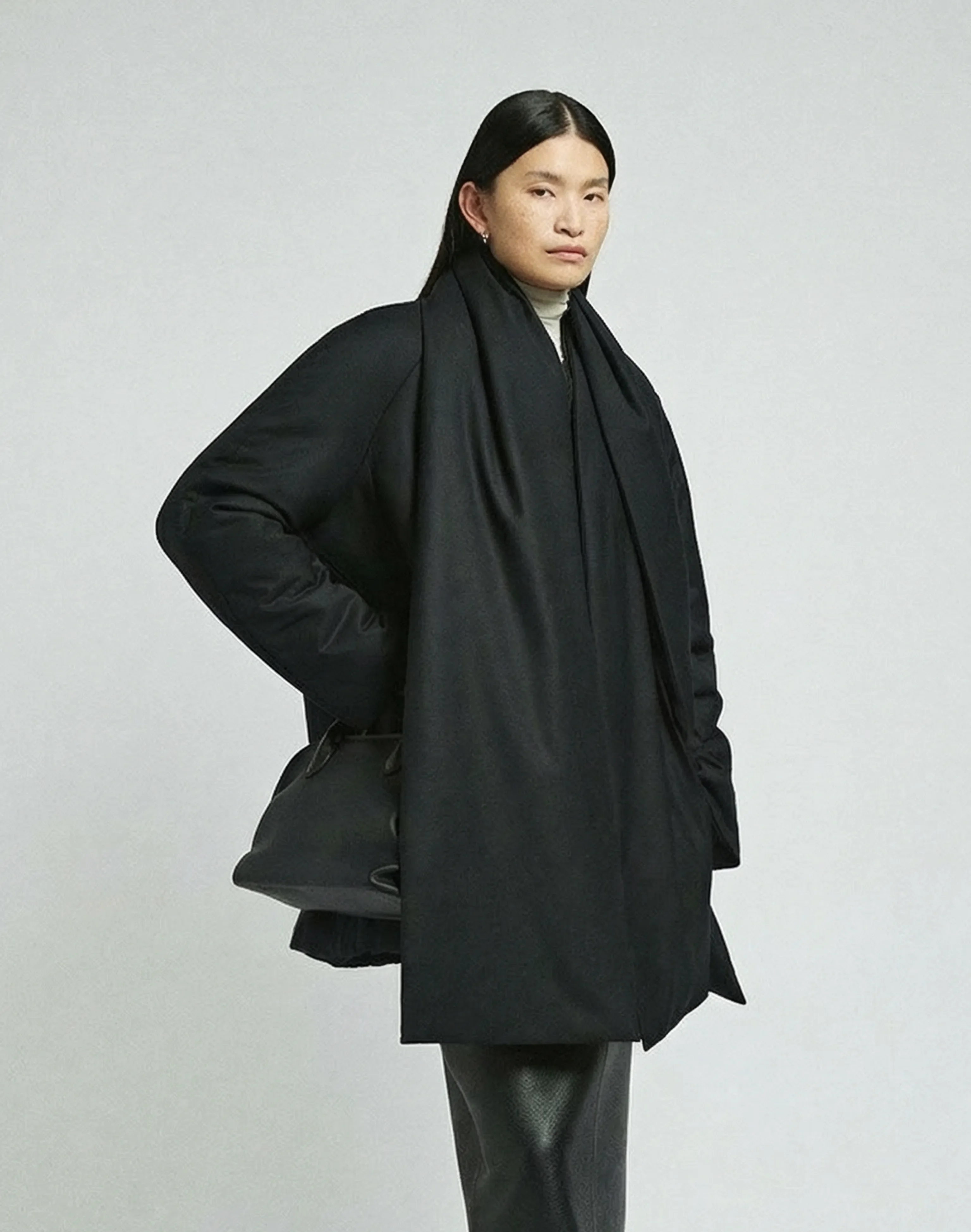 Detachable Scarf Coat