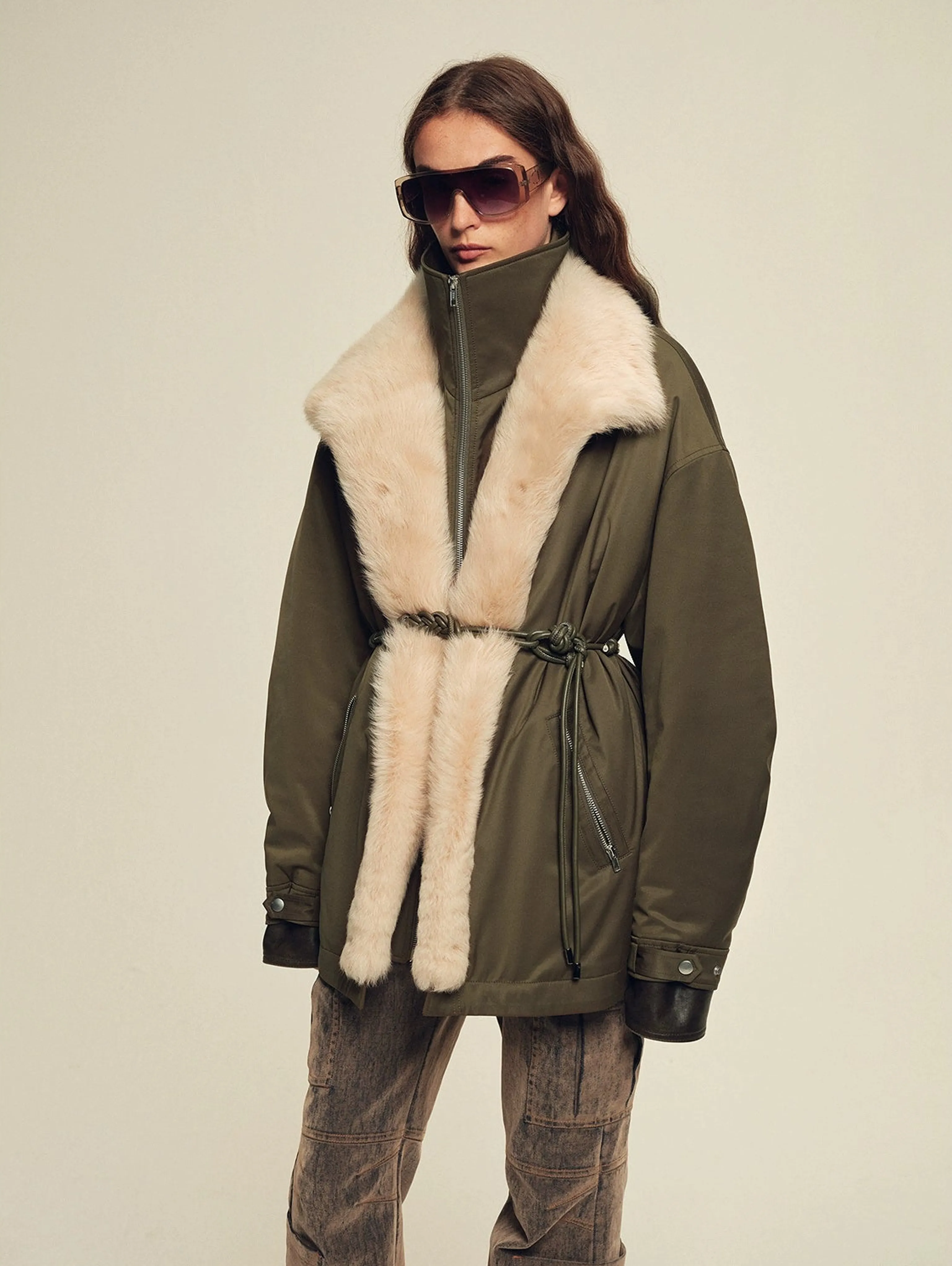 Detachable Toscana Shearling Parka - Image 2