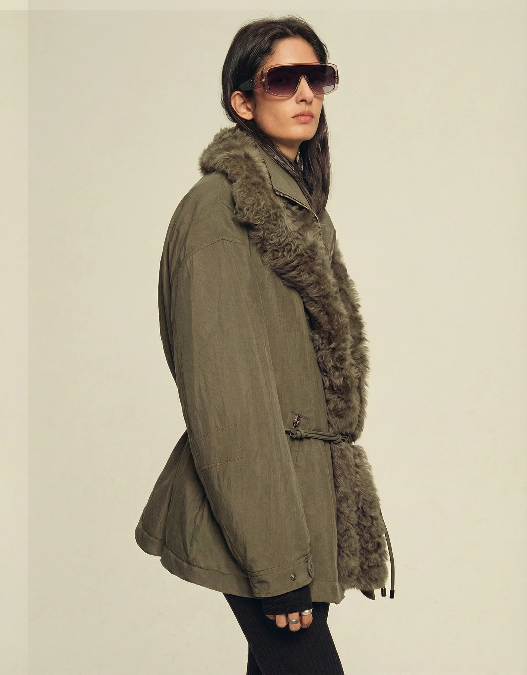 Detachable Toscana Shearling Parka - Image 3