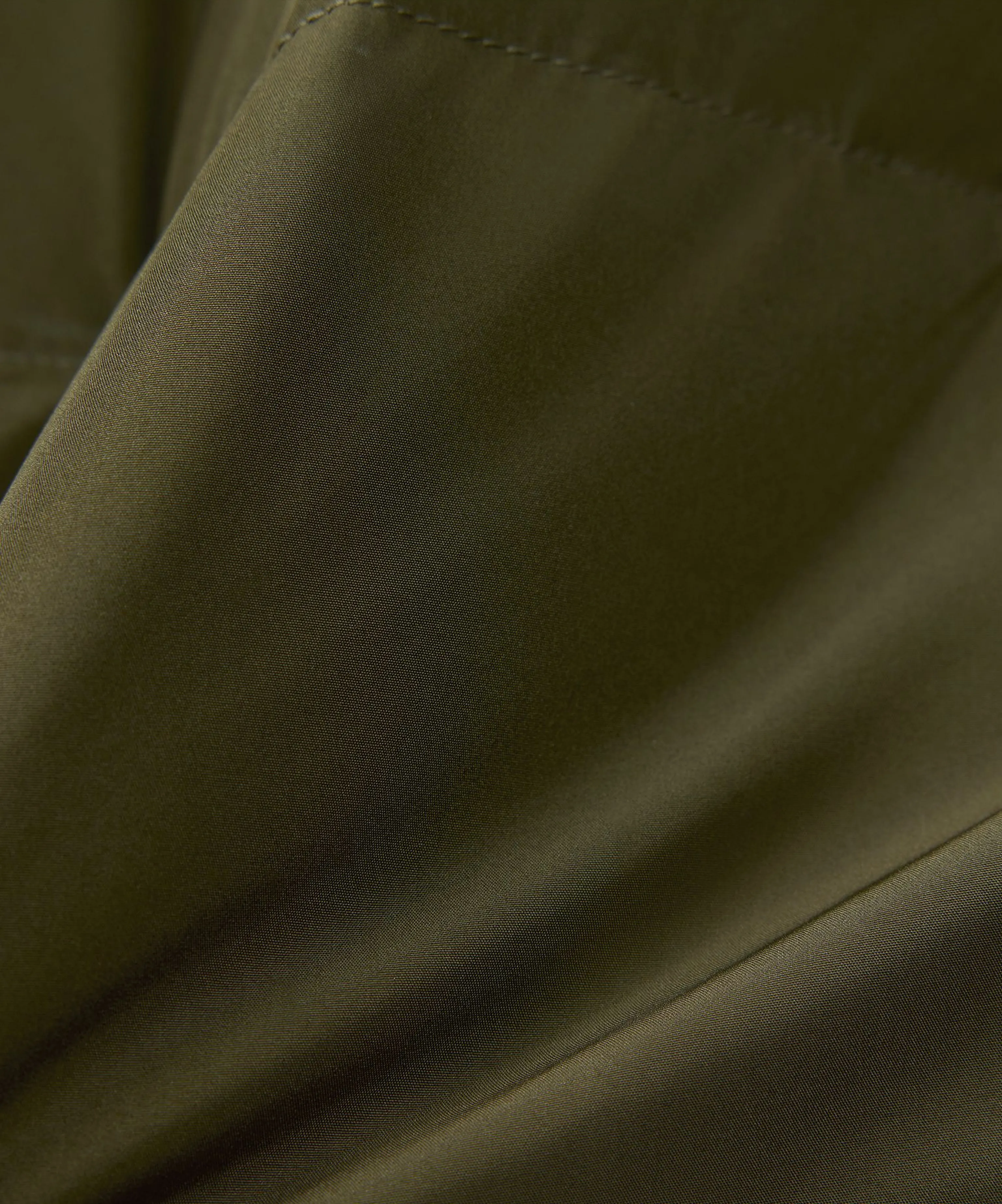 Detachable Wool Collar Down Fishtail Parka - Image 4