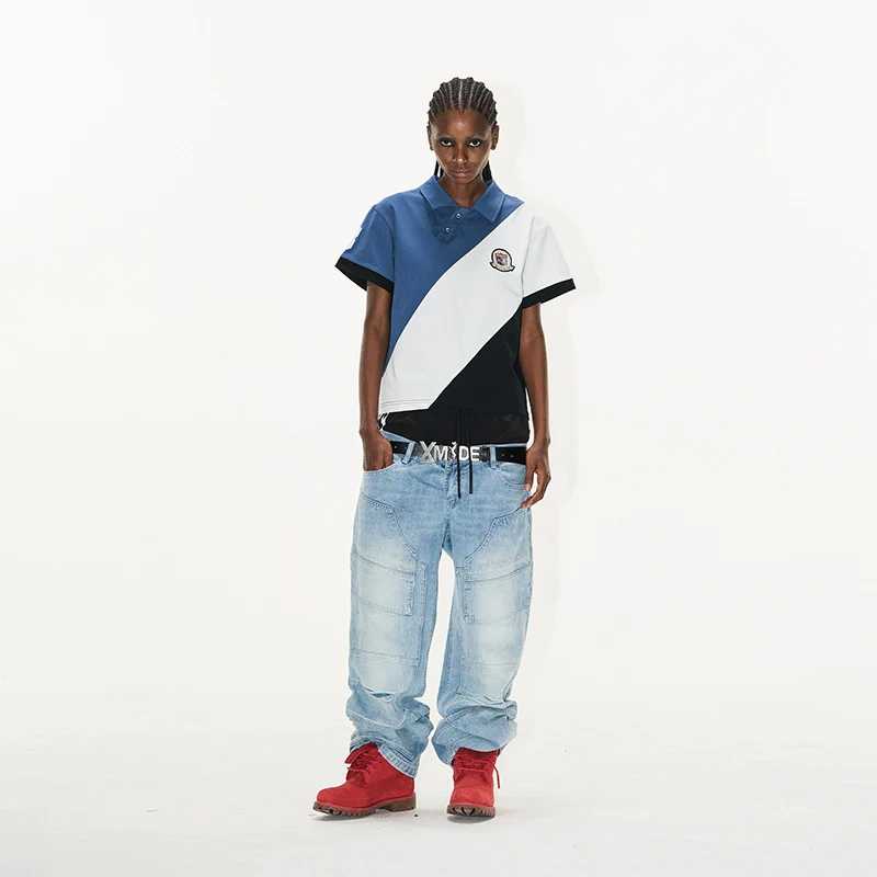 Diagonal Color-Block Polo - Image 6