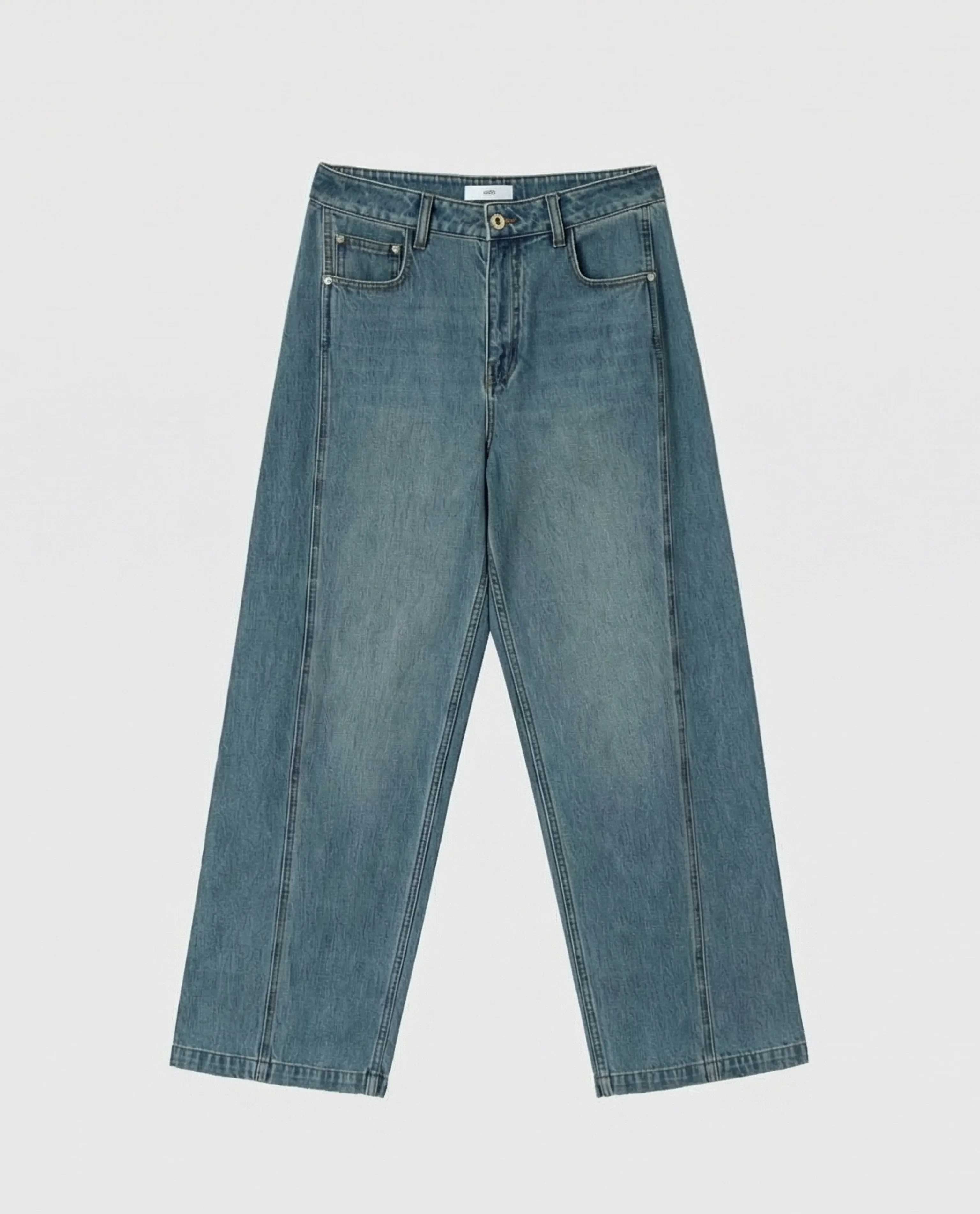 Diagonal Panel Jeans - Image 6