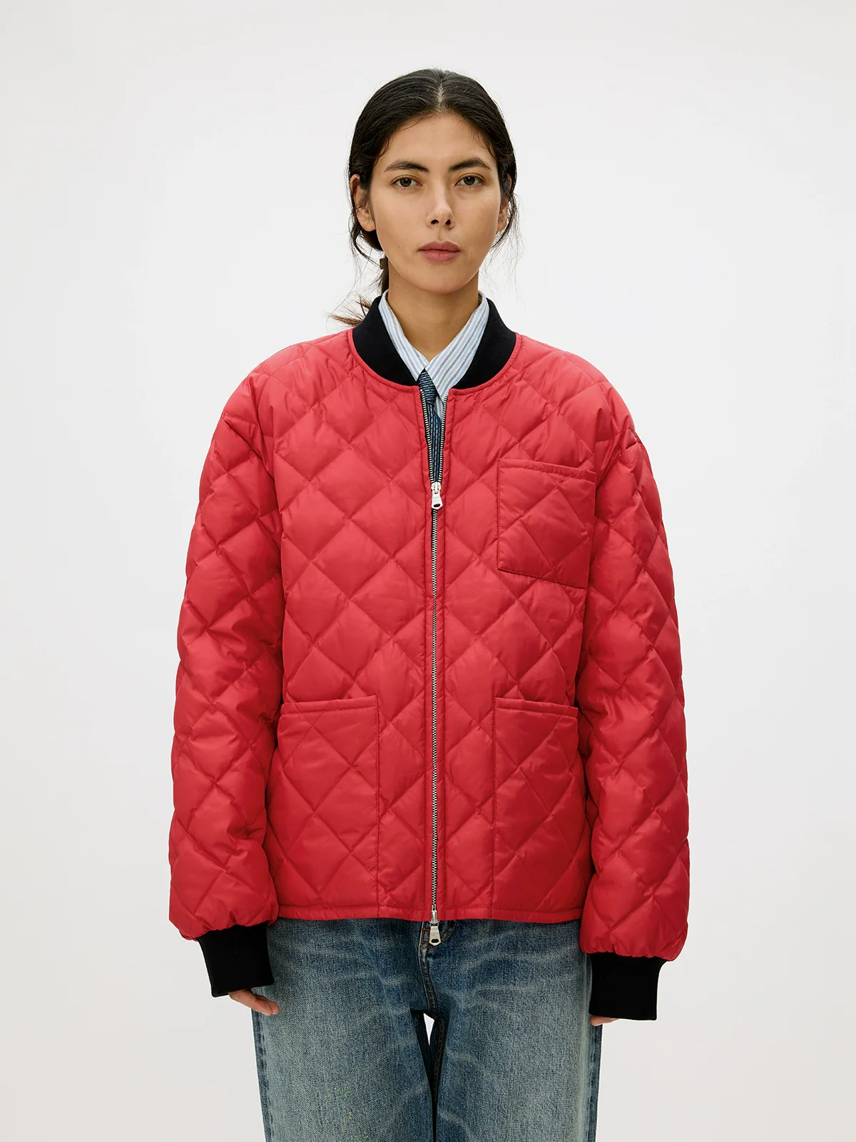 Diamond Quilted Down Bomber - Image 2