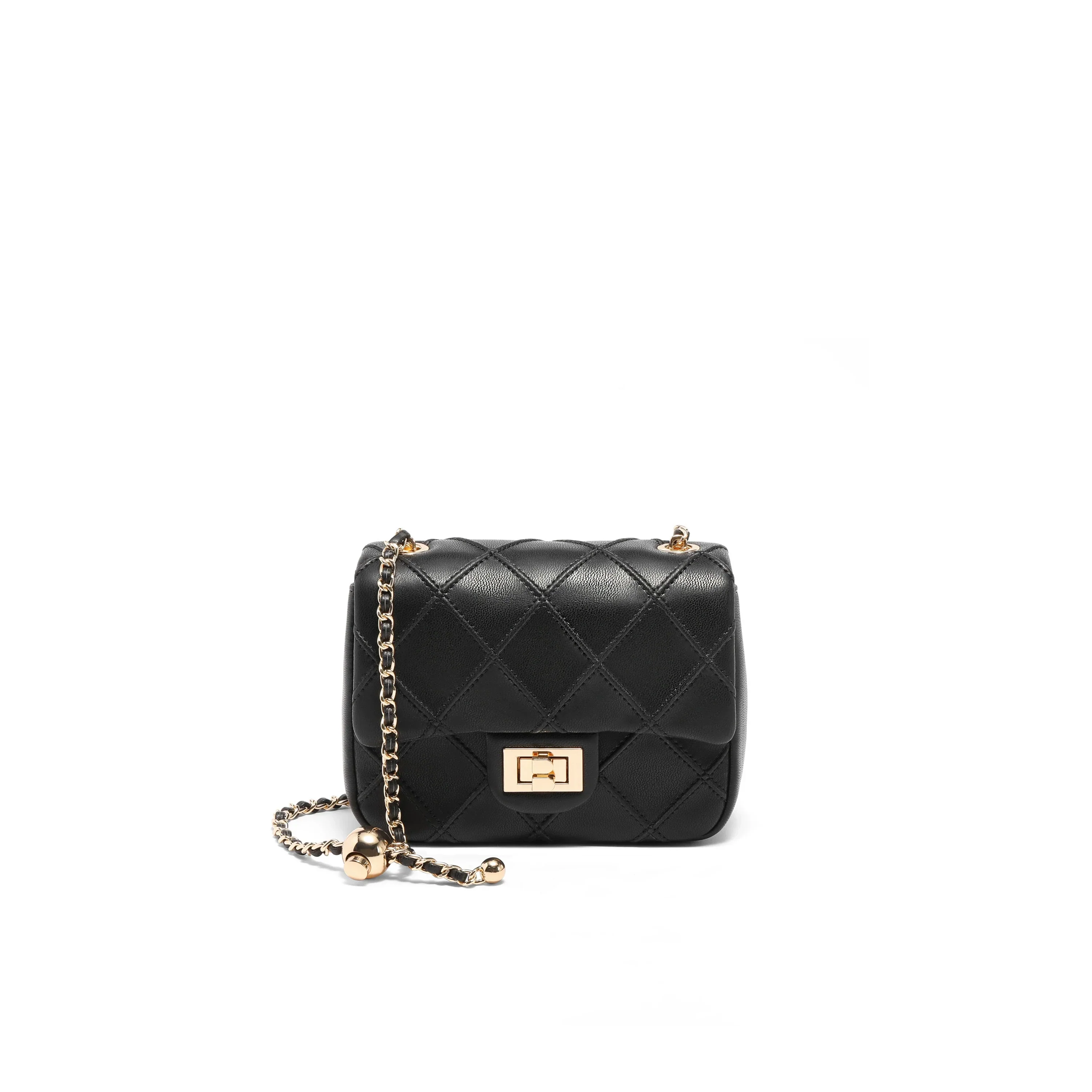 Diamond Quilted Flap Bag - Image 4