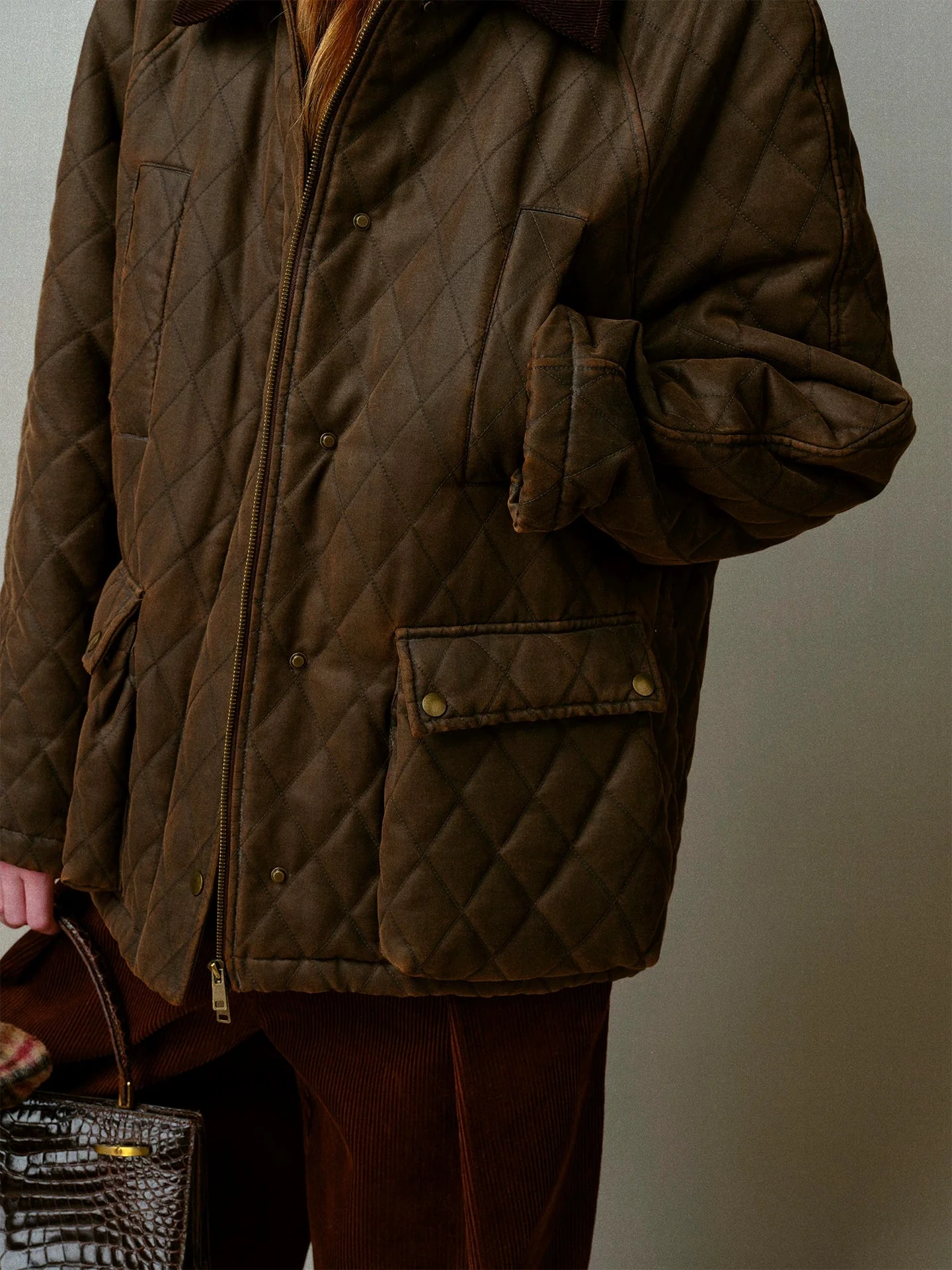Diamond Quilted Jacket - Image 5