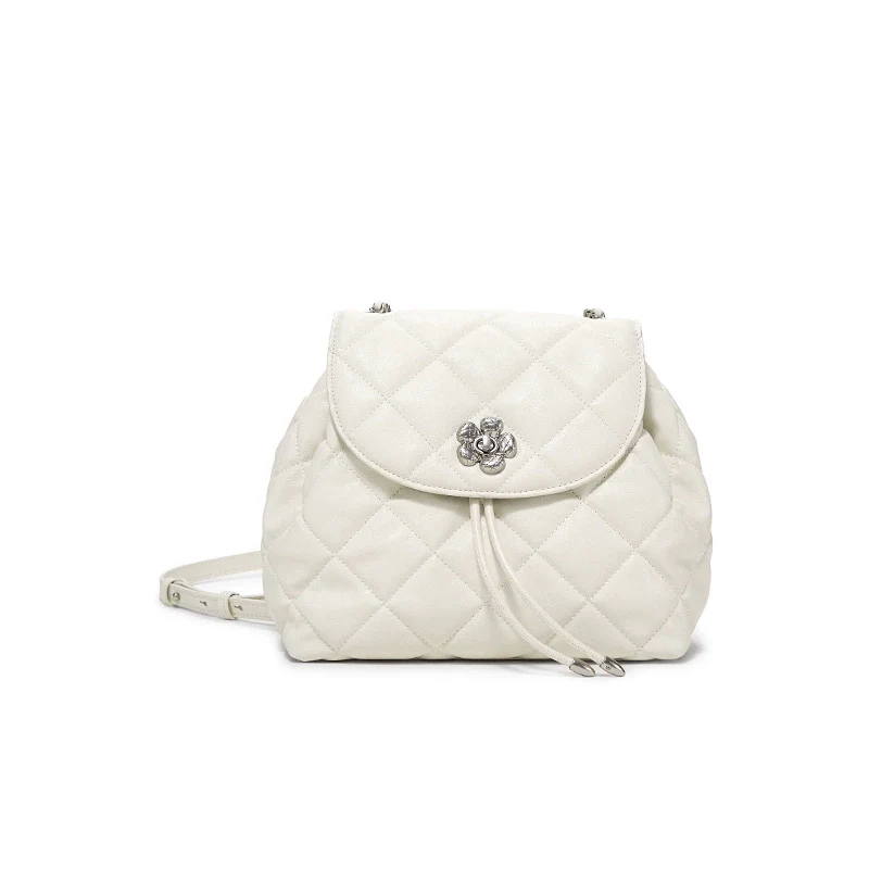 Diamond-Quilted Mini Backpack - Image 2