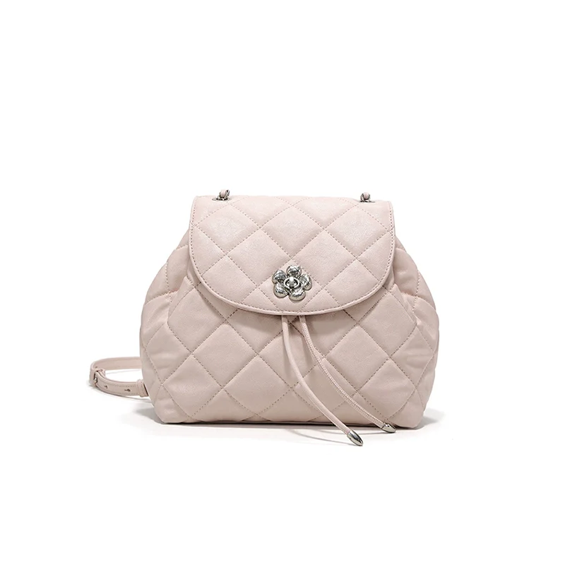 Diamond-Quilted Mini Backpack - Image 4