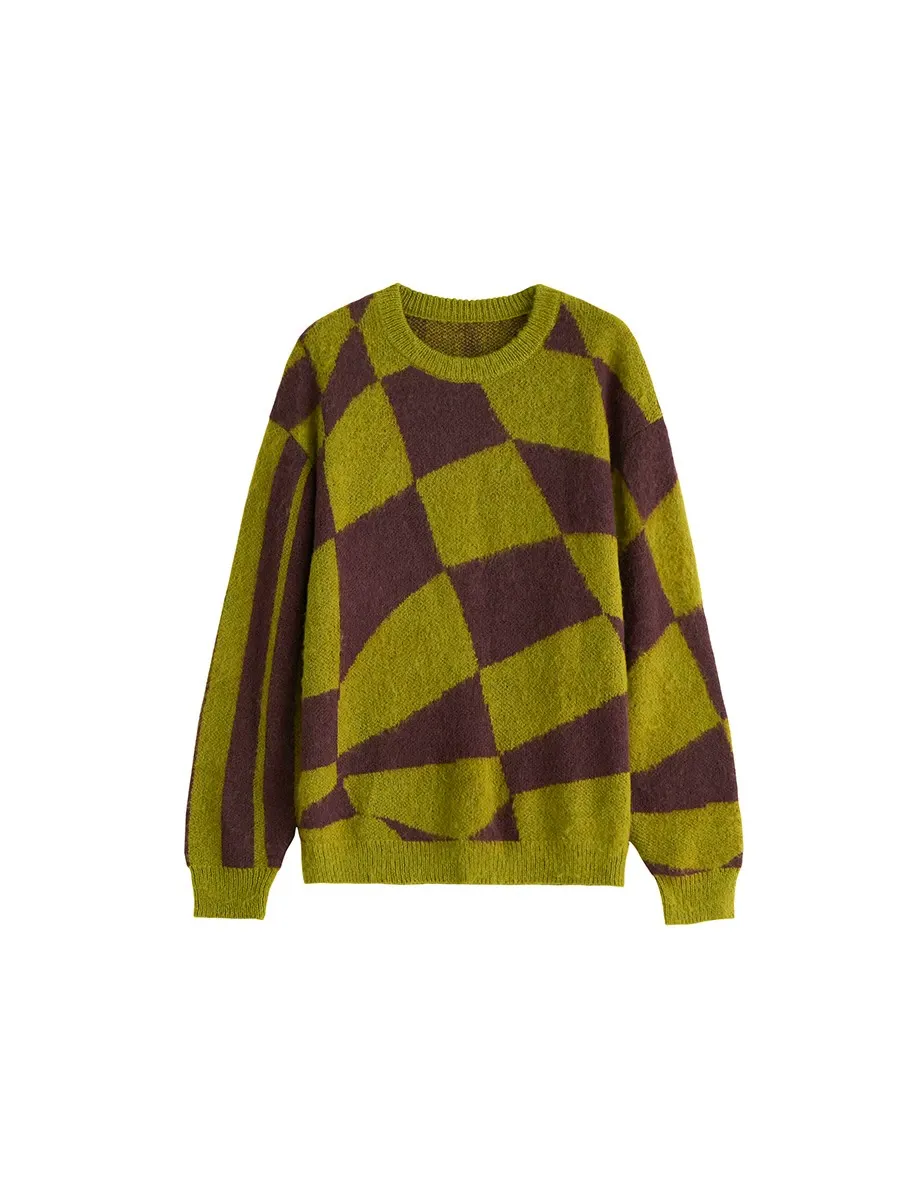 Diamond Striped Mohair Sweater - Image 5