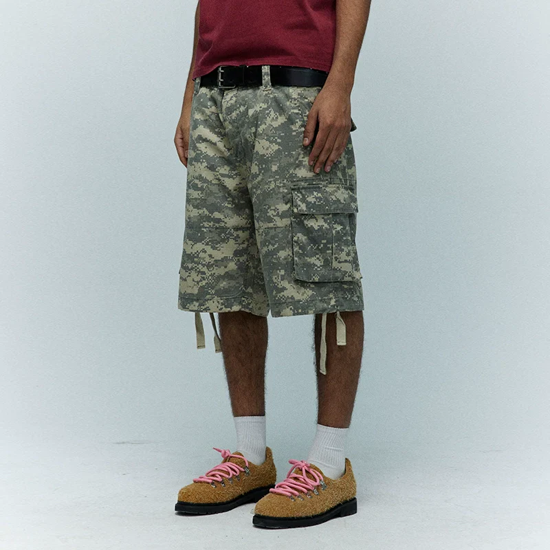 Digital Camouflage Cargo Shorts - Image 2