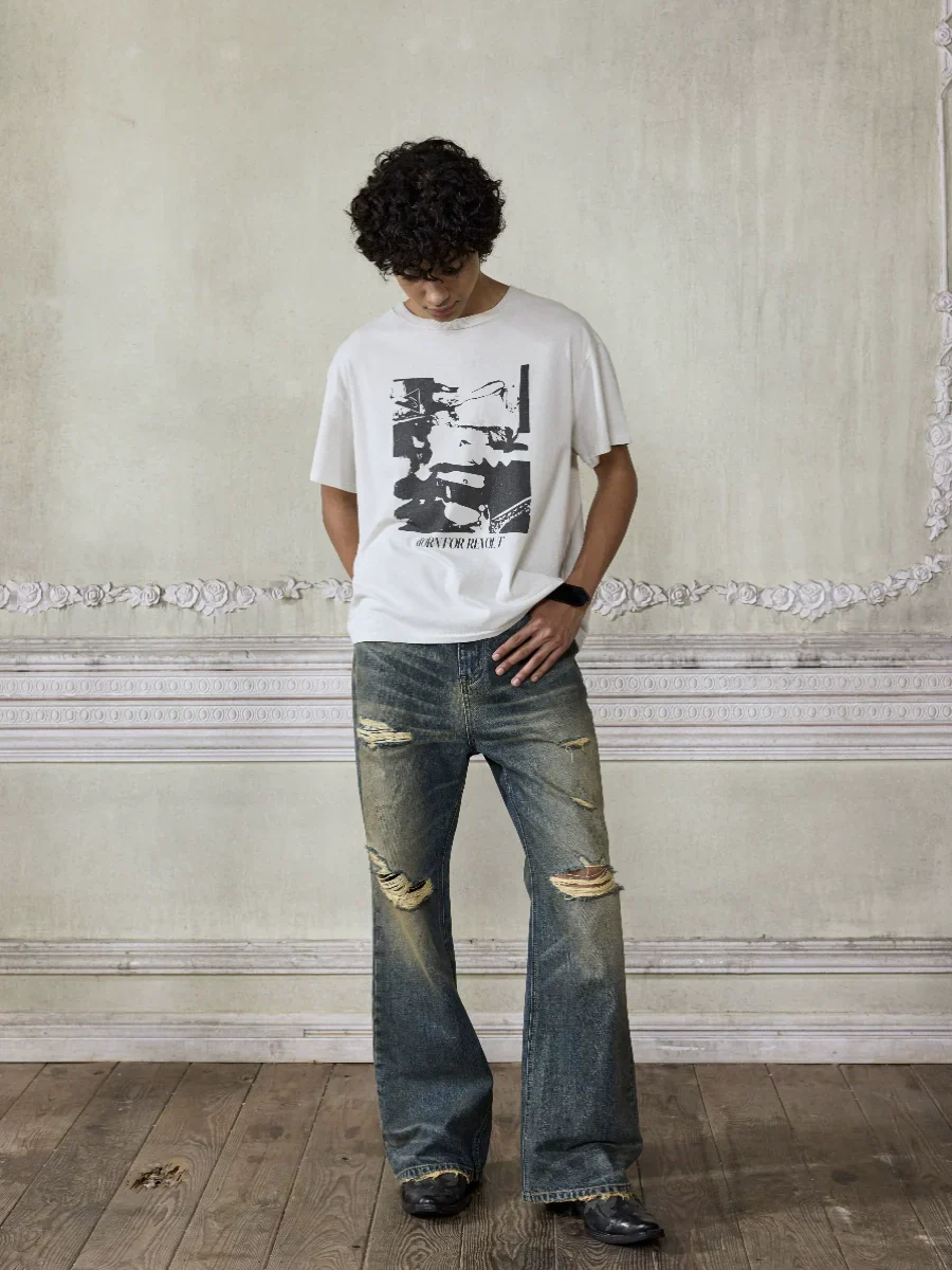Distressed Blue Jeans - Image 2