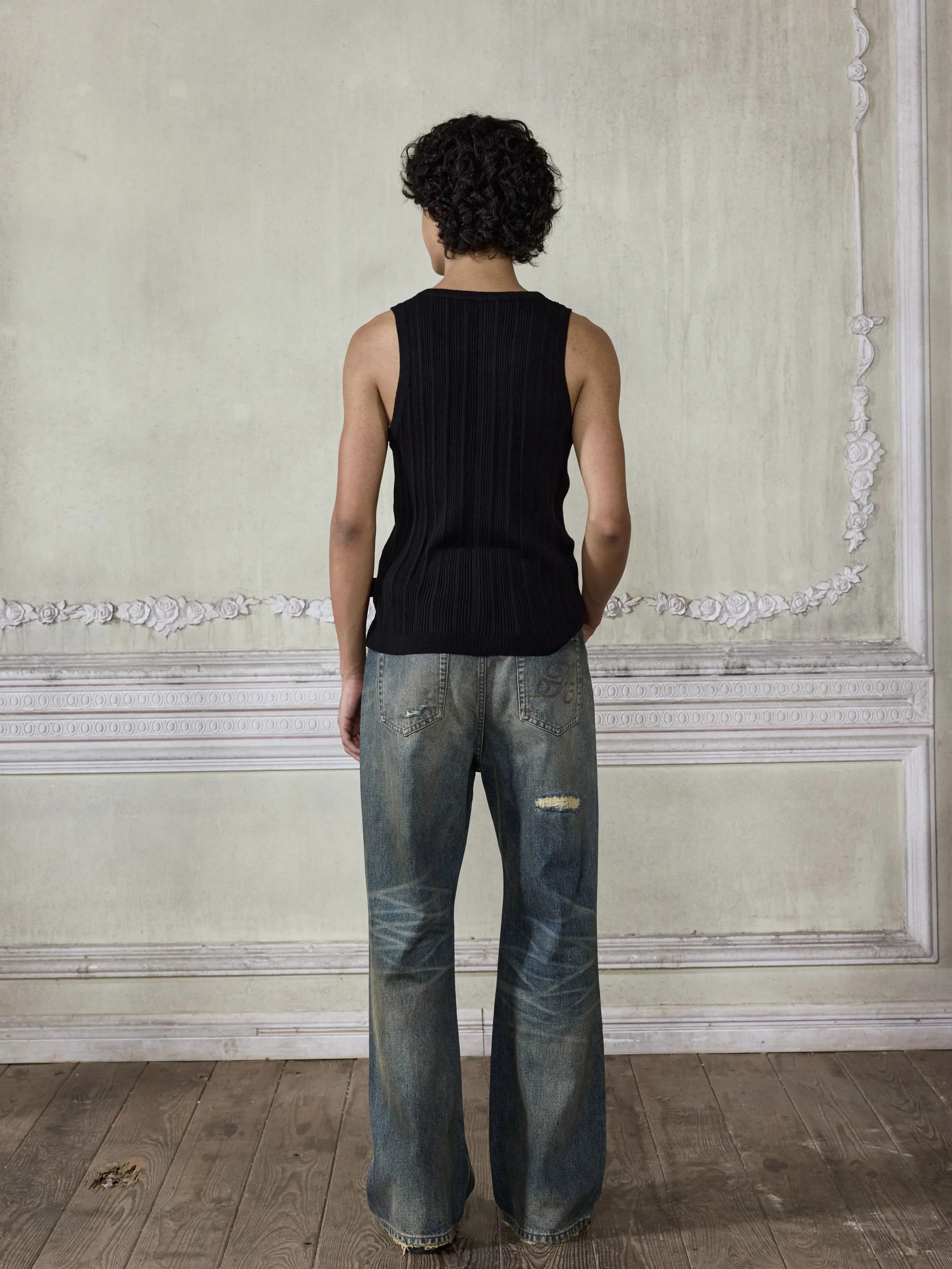 Distressed Blue Jeans - Image 5